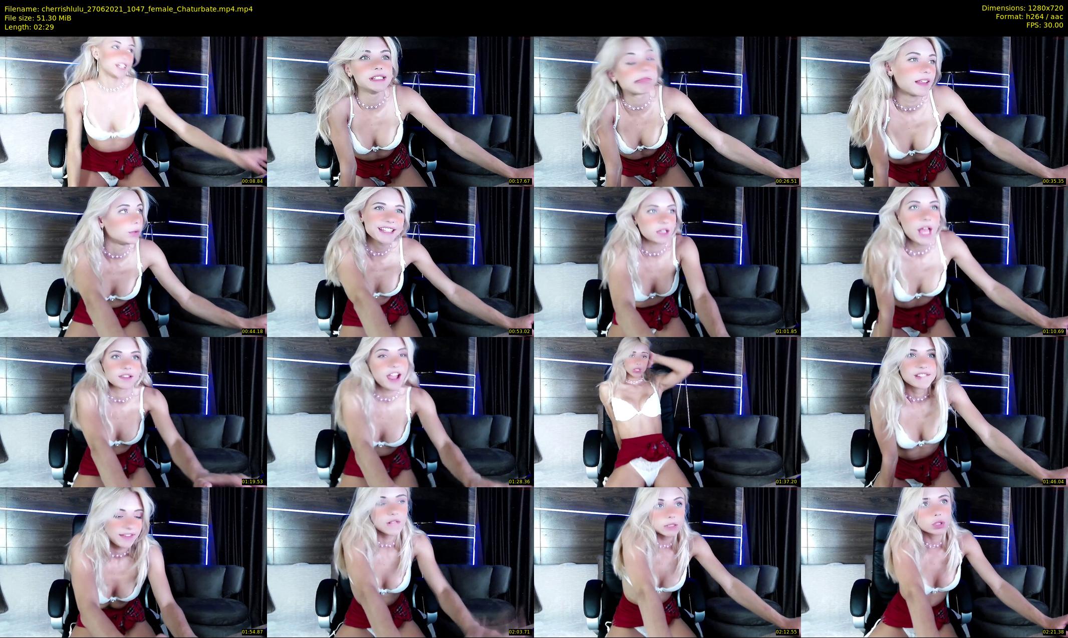 cherrishlulu — 3 minute Chaturbate female cam show recording, 720p, Jun 27, 2021