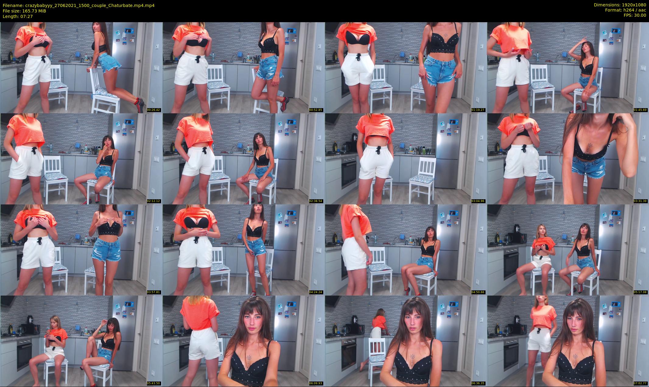 crazybabyyy — 8 minute Chaturbate couple cam show recording, 1080p, Jun 27, 2021