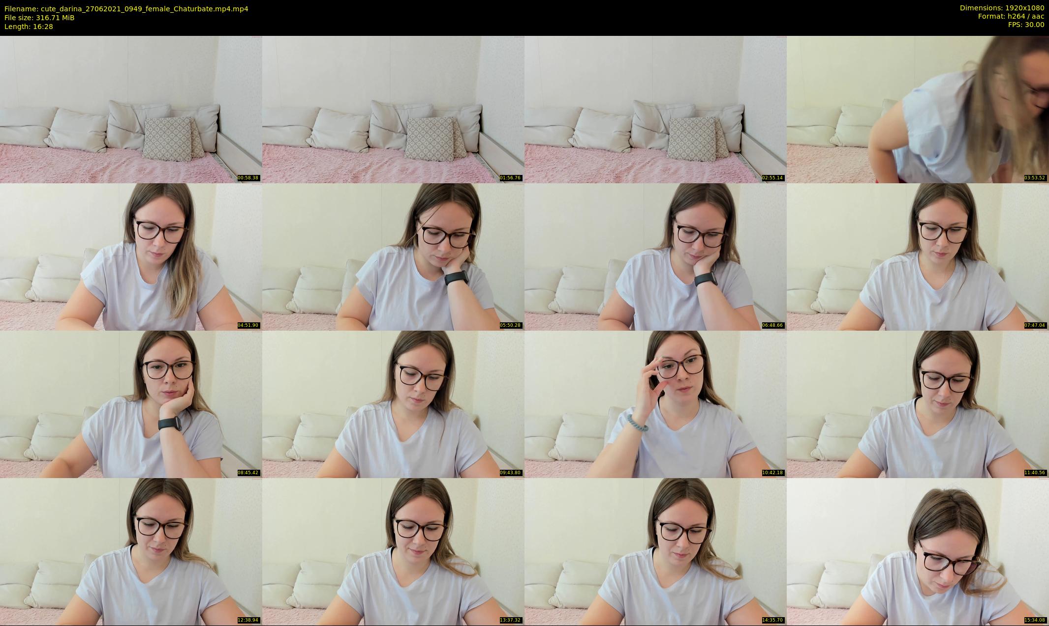 cute_darina — 17 minute Chaturbate female cam show recording, 1080p, Jun 27, 2021