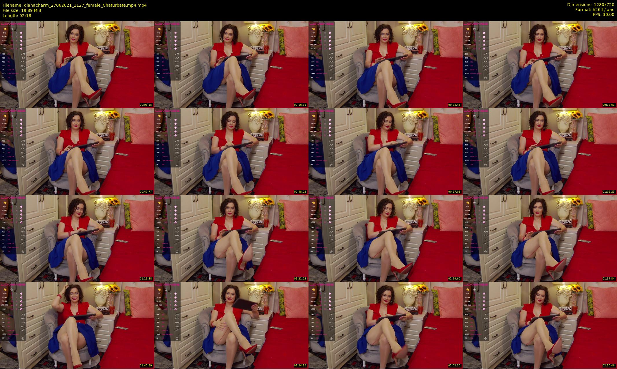 dianacharm — 3 minute Chaturbate female cam show recording, 720p, Jun 27, 2021