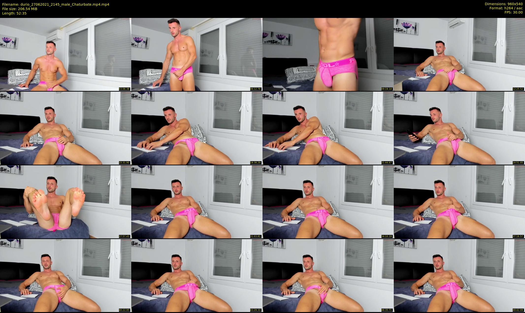 durio — 53 minute Chaturbate male cam show recording, 480p, Jun 27, 2021