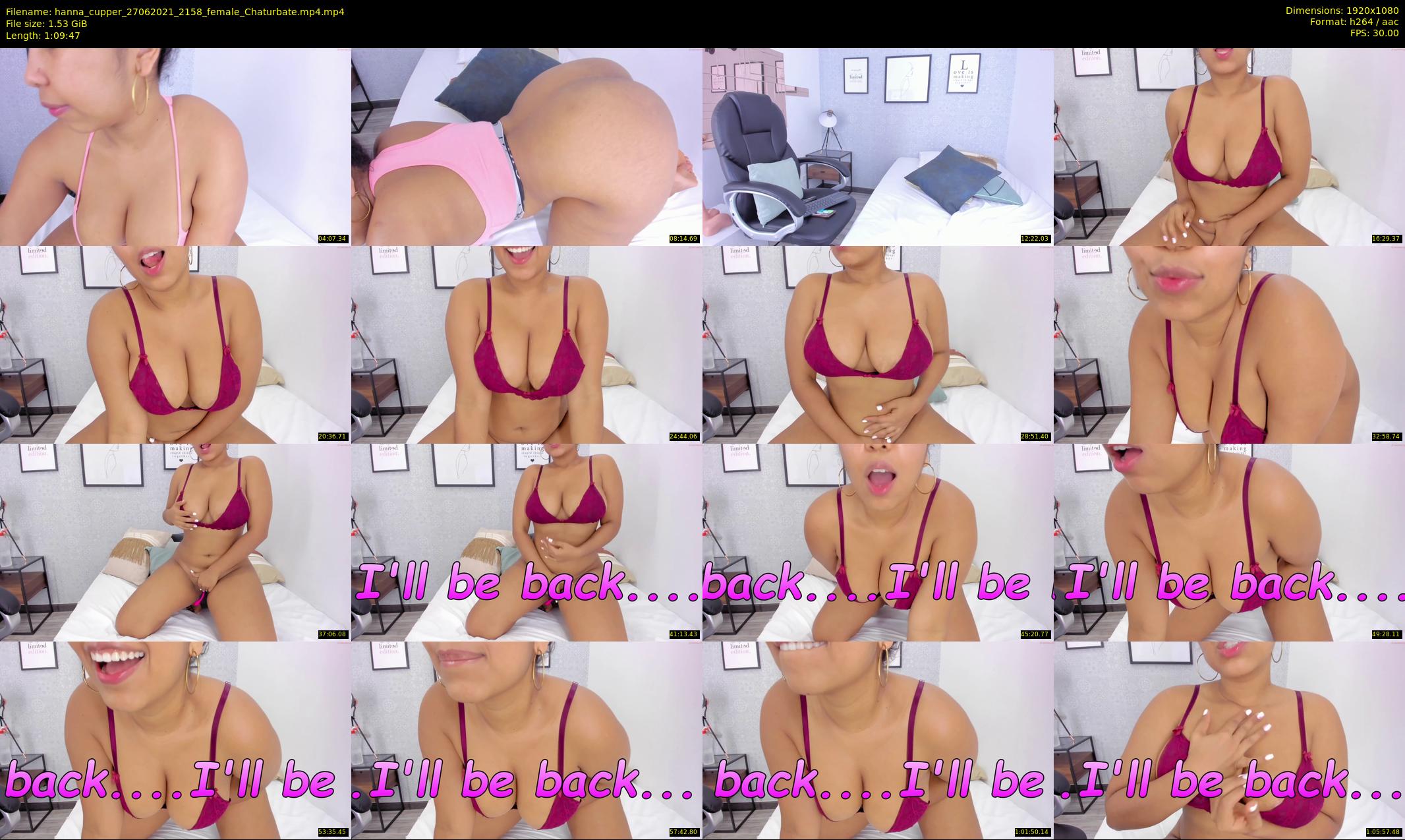 hanna_cupper — 70 minute Chaturbate female cam show recording, 1080p, Jun 27, 2021