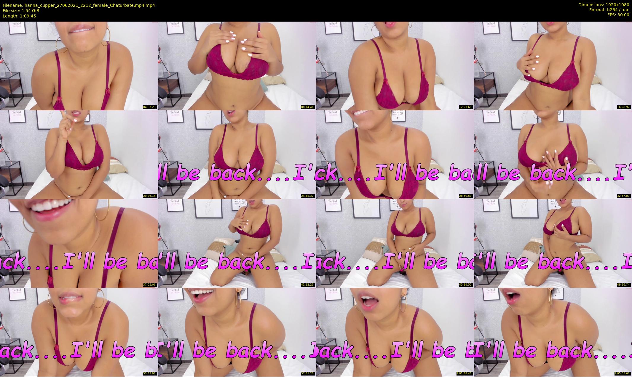 hanna_cupper — 70 minute Chaturbate female cam show recording, 1080p, Jun 27, 2021