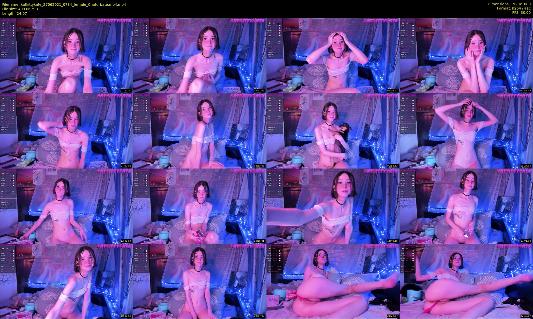 katkittykate — 25 minute Chaturbate female cam show recording, 1080p, Jun 27, 2021