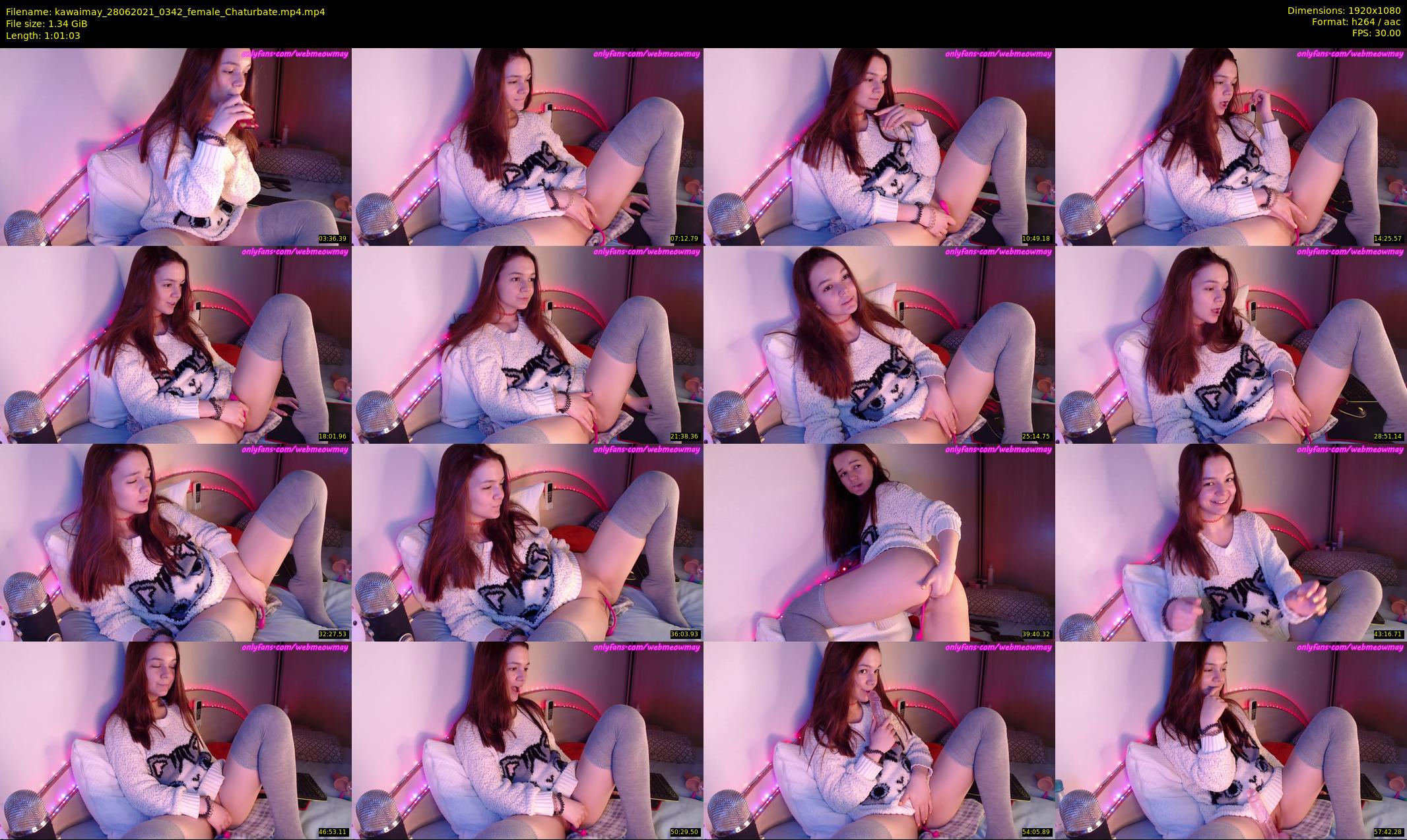 kawaimay — 62 minute Chaturbate female cam show recording, 1080p, Jun 28, 2021