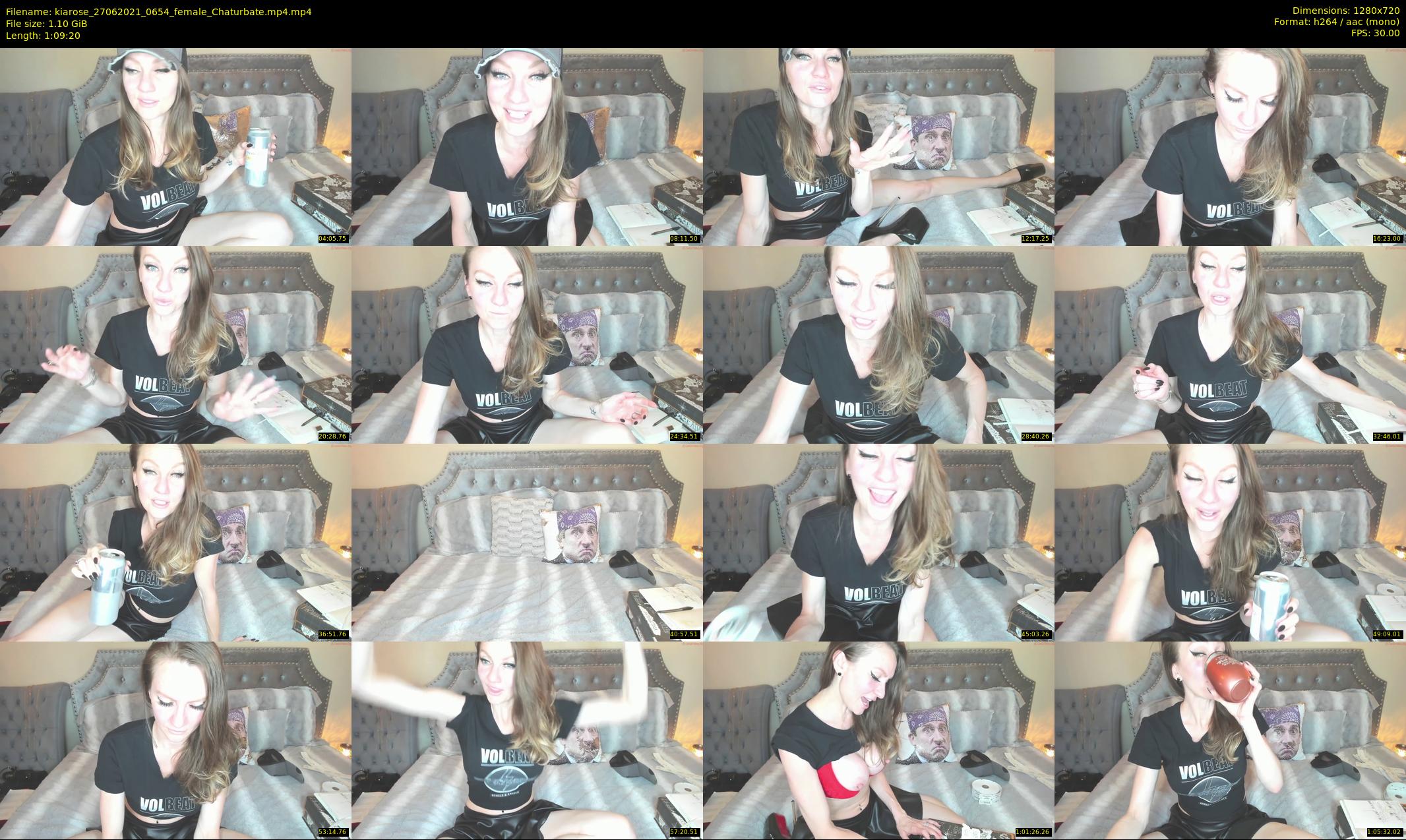 kiarose — 70 minute Chaturbate female cam show recording, 720p, Jun 27, 2021