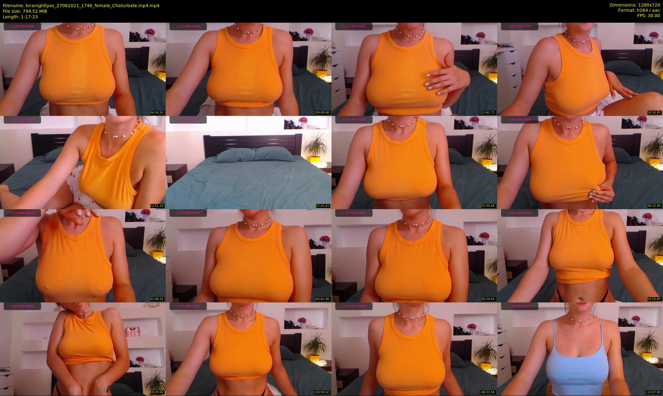 kiranightlyxo — 78 minute Chaturbate female cam show recording, 720p, Jun 27, 2021