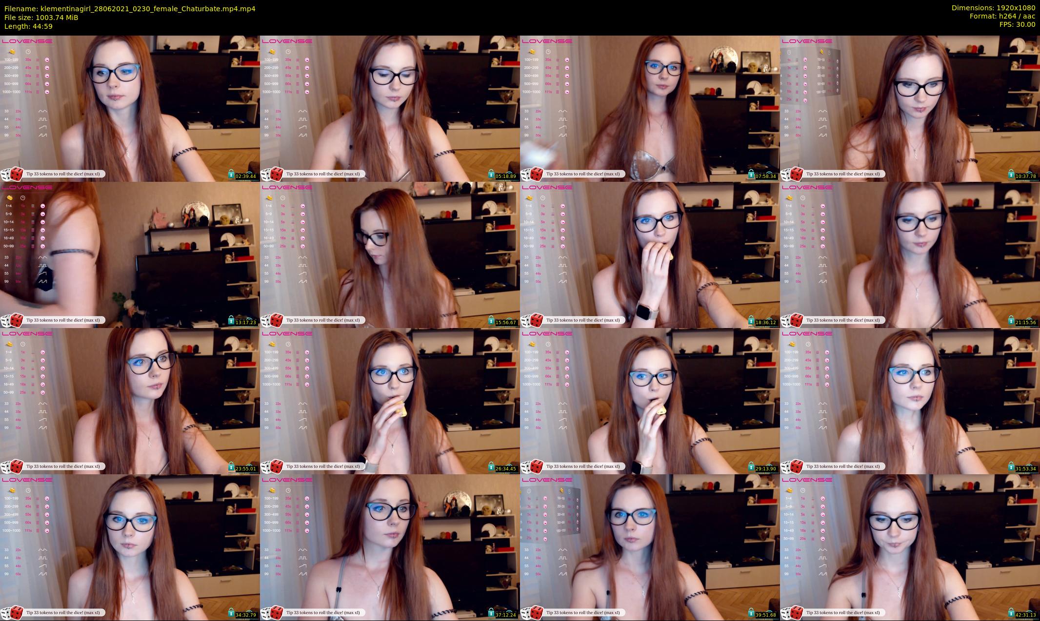 klementinagirl — 45 minute Chaturbate female cam show recording, 1080p, Jun 28, 2021