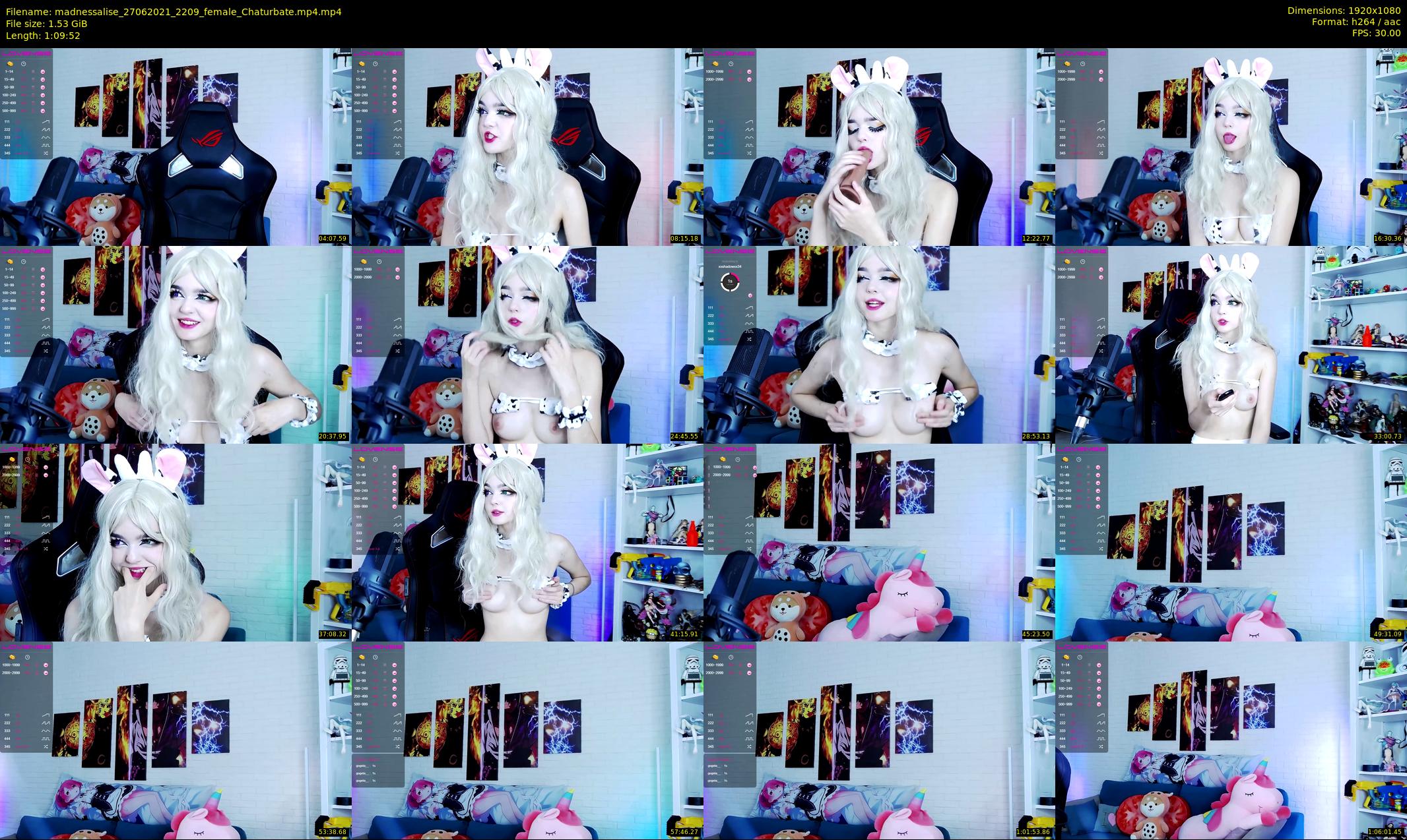 madnessalise — 70 minute Chaturbate female cam show recording, 1080p, Jun 27, 2021