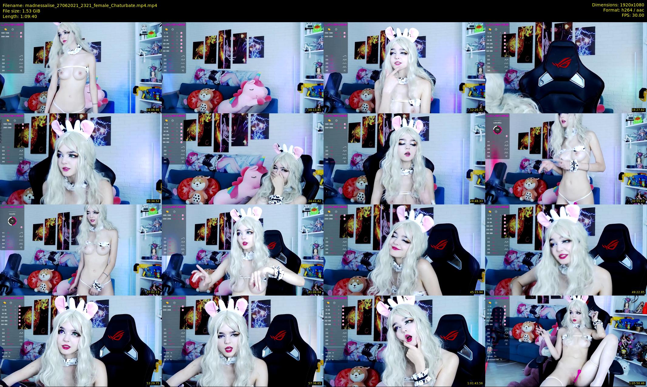 madnessalise — 70 minute Chaturbate female cam show recording, 1080p, Jun 27, 2021