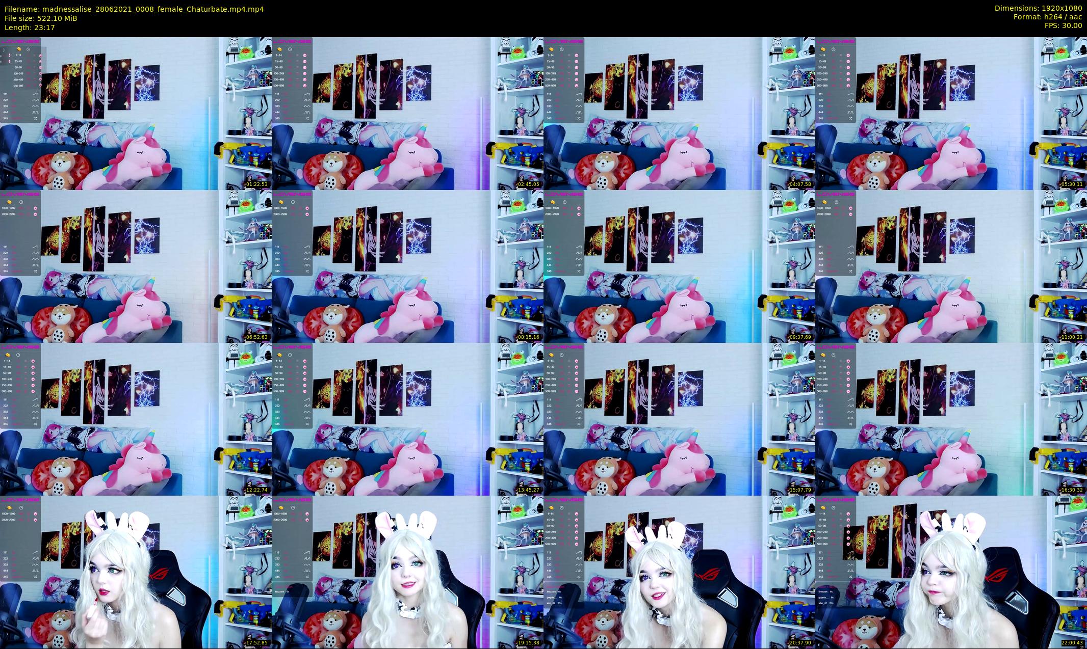 madnessalise — 24 minute Chaturbate female cam show recording, 1080p, Jun 28, 2021