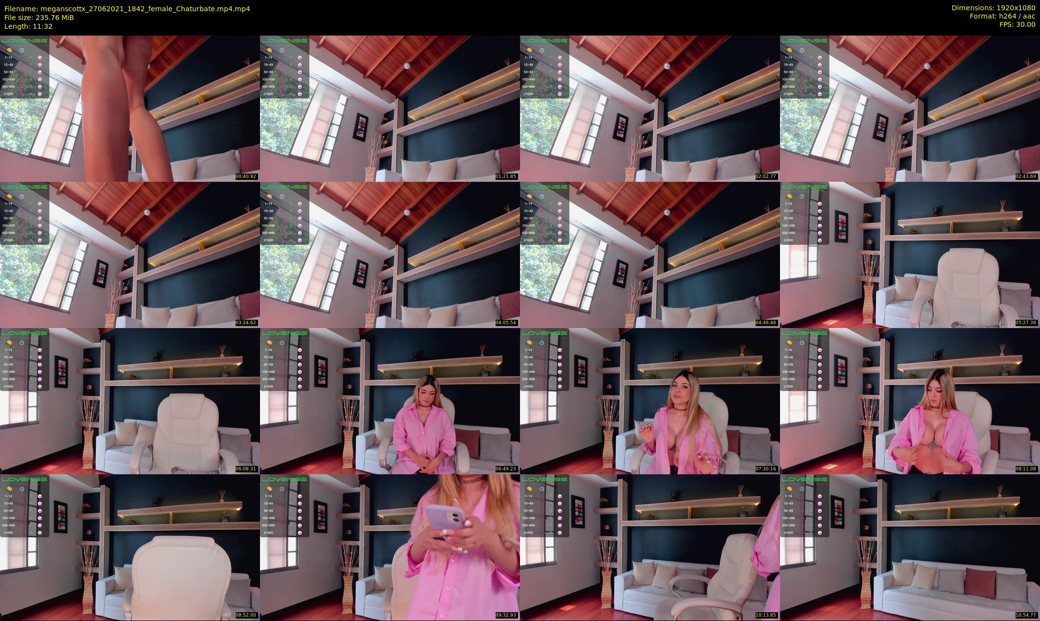 meganscottx — 12 minute Chaturbate female cam show recording, 1080p, Jun 27, 2021