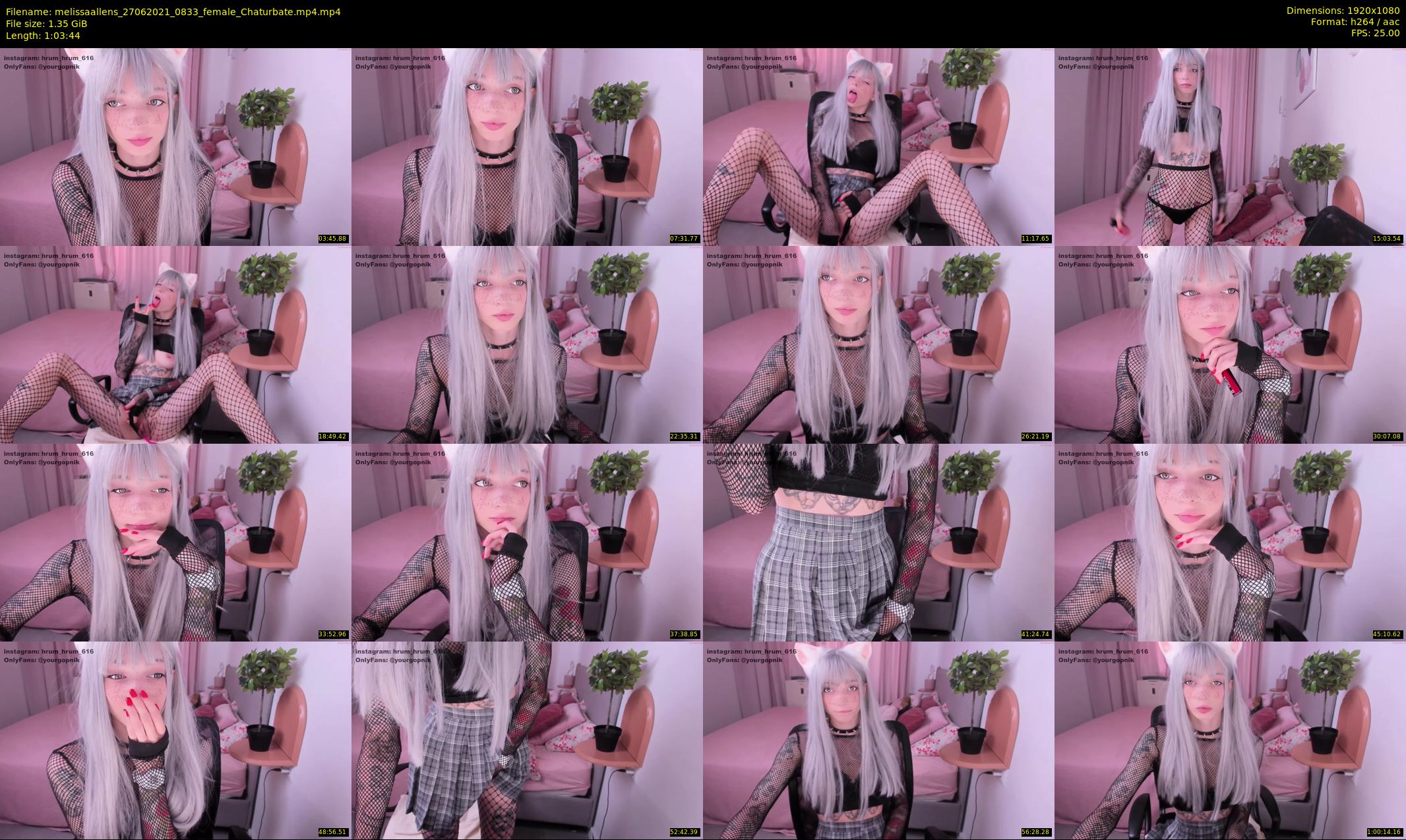 melissaallens — 64 minute Chaturbate female cam show recording, 1080p, Jun 27, 2021