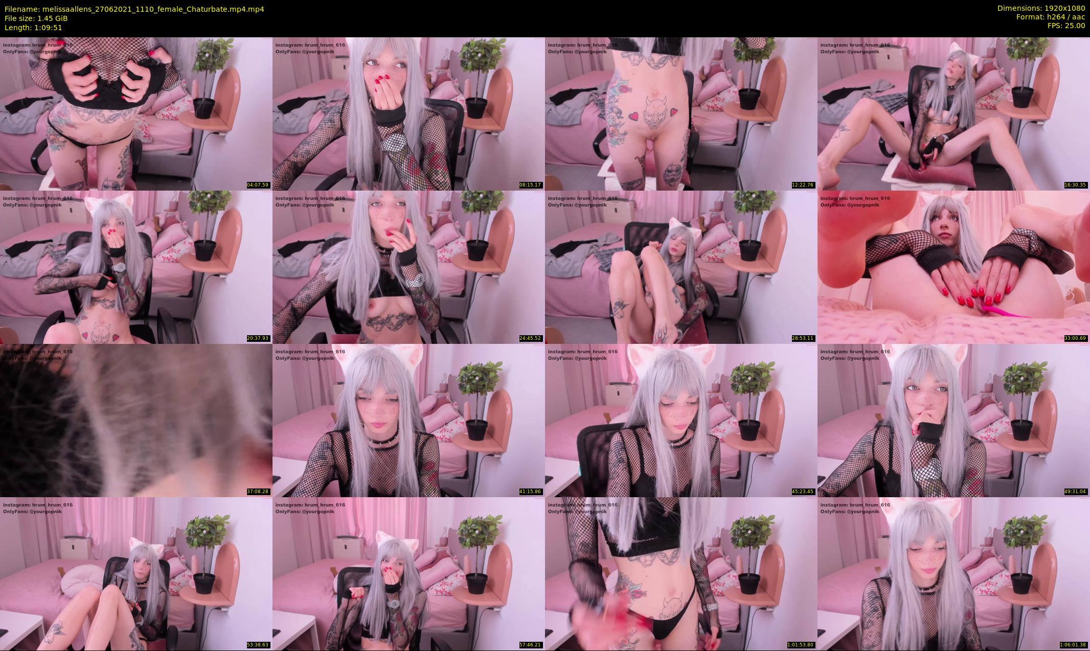melissaallens — 70 minute Chaturbate female cam show recording, 1080p, Jun 27, 2021