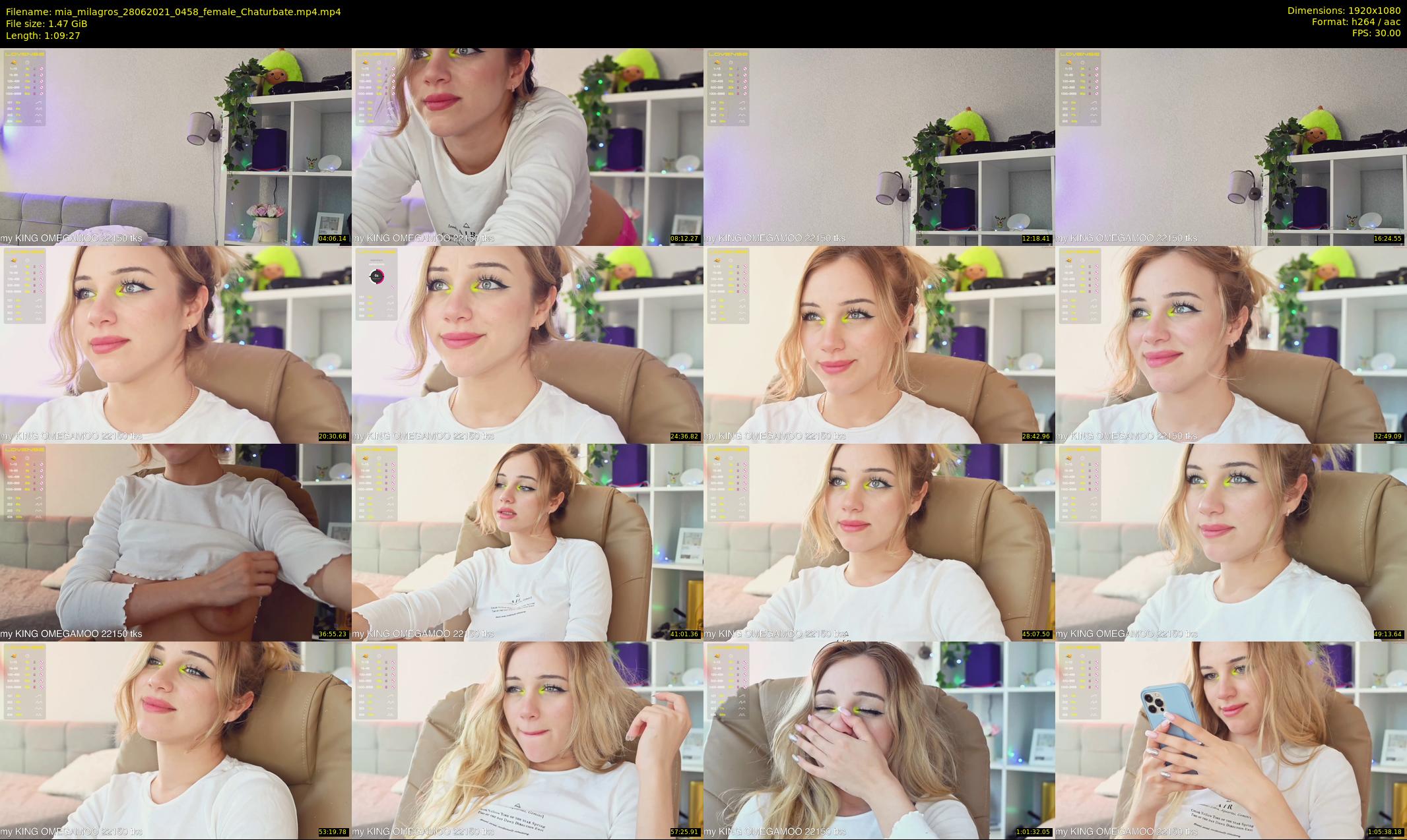 mia_milagros — 70 minute Chaturbate female cam show recording, 1080p, Jun 28, 2021