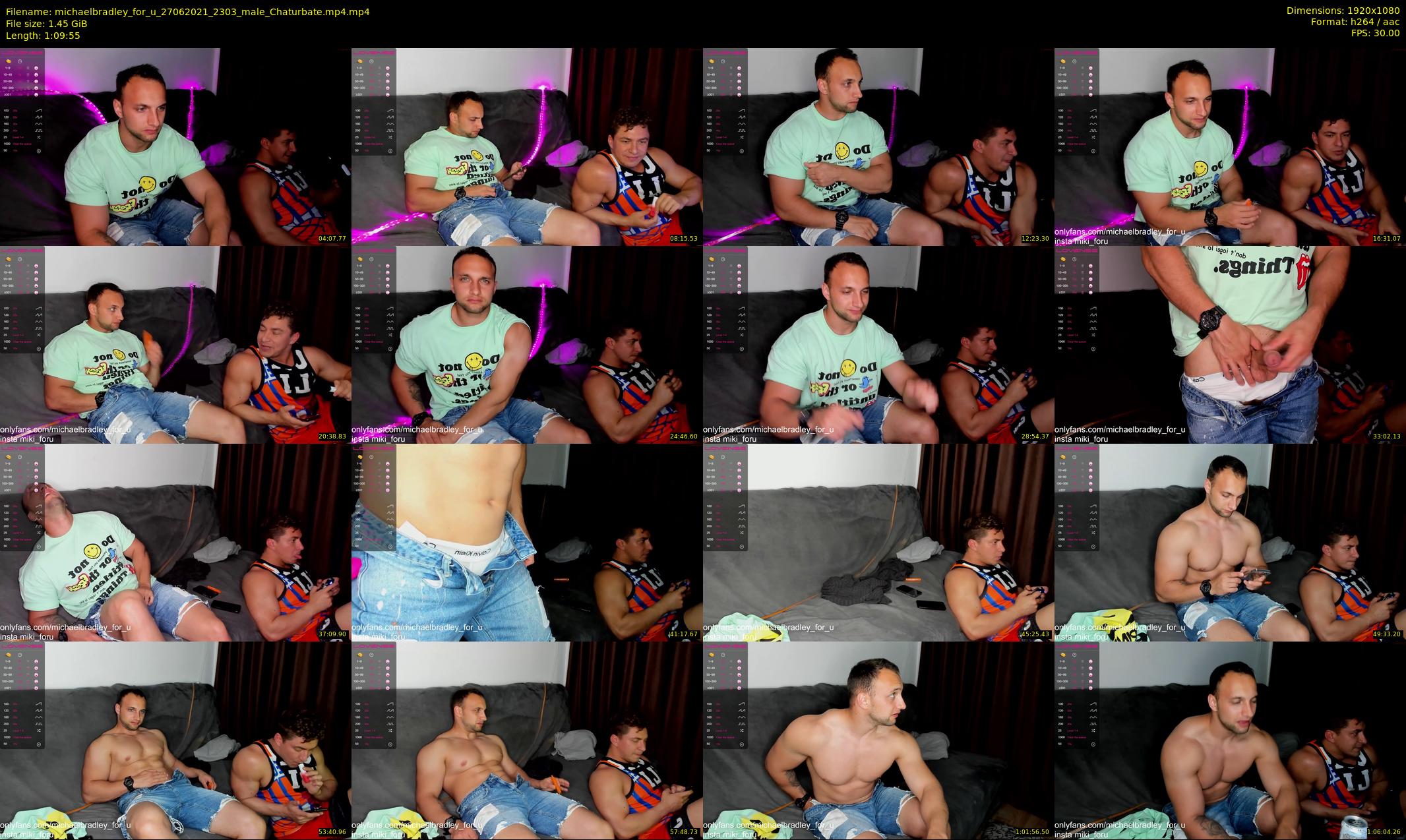 michaelbradley_for_u — 70 minute Chaturbate male cam show recording, 1080p, Jun 27, 2021