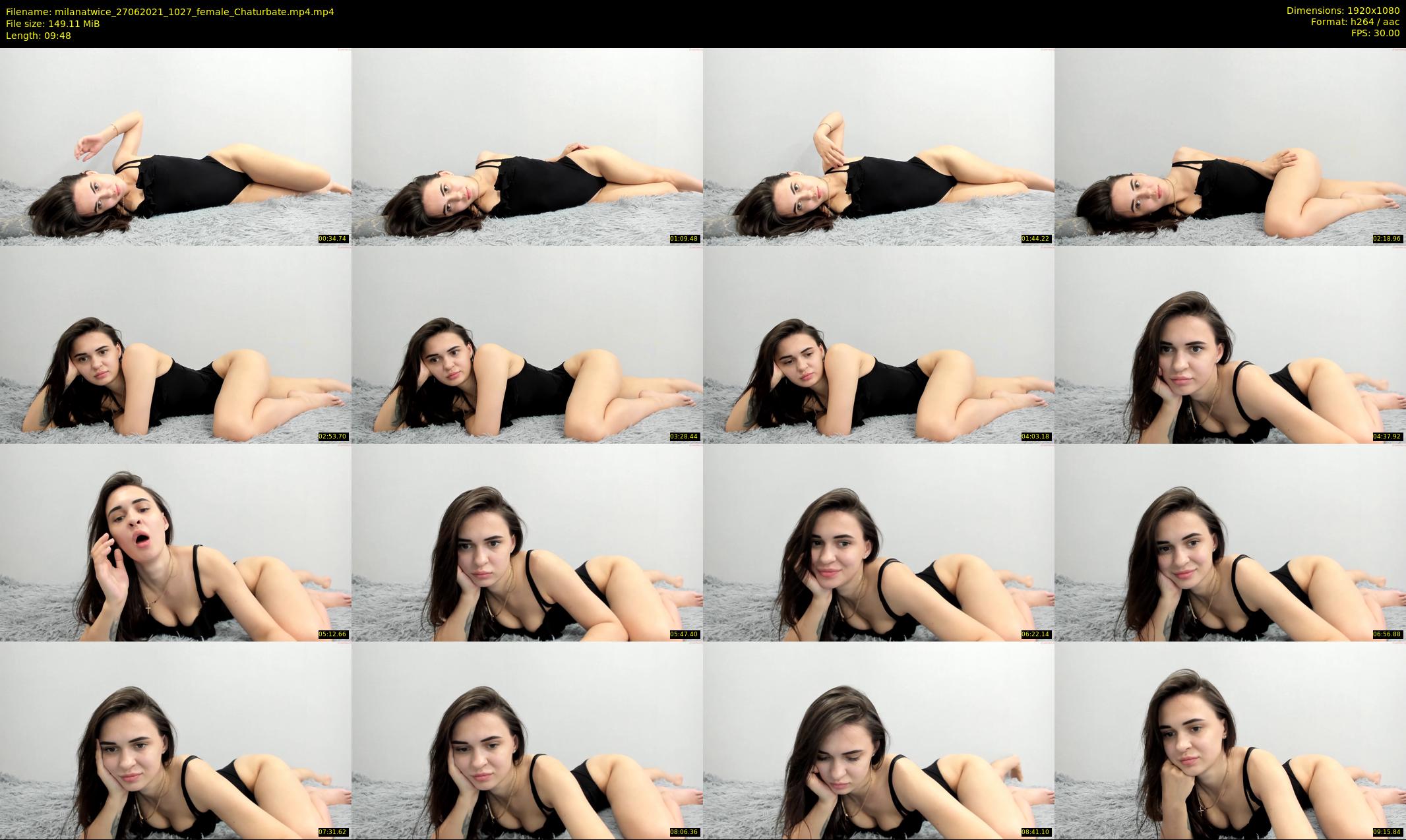 milanatwice — 10 minute Chaturbate female cam show recording, 1080p, Jun 27, 2021