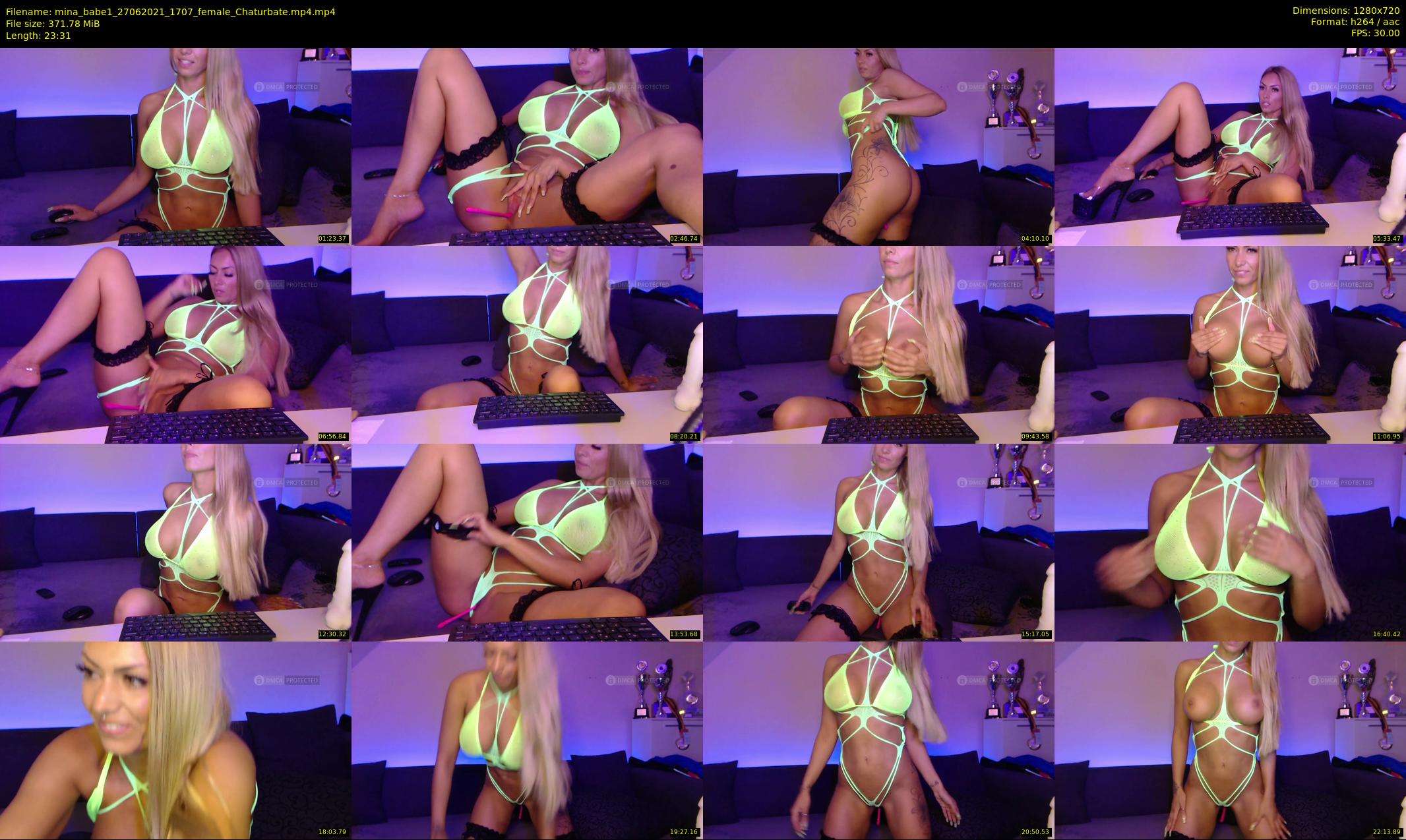 mina_babe1 — 24 minute Chaturbate female cam show recording, 720p, Jun 27, 2021