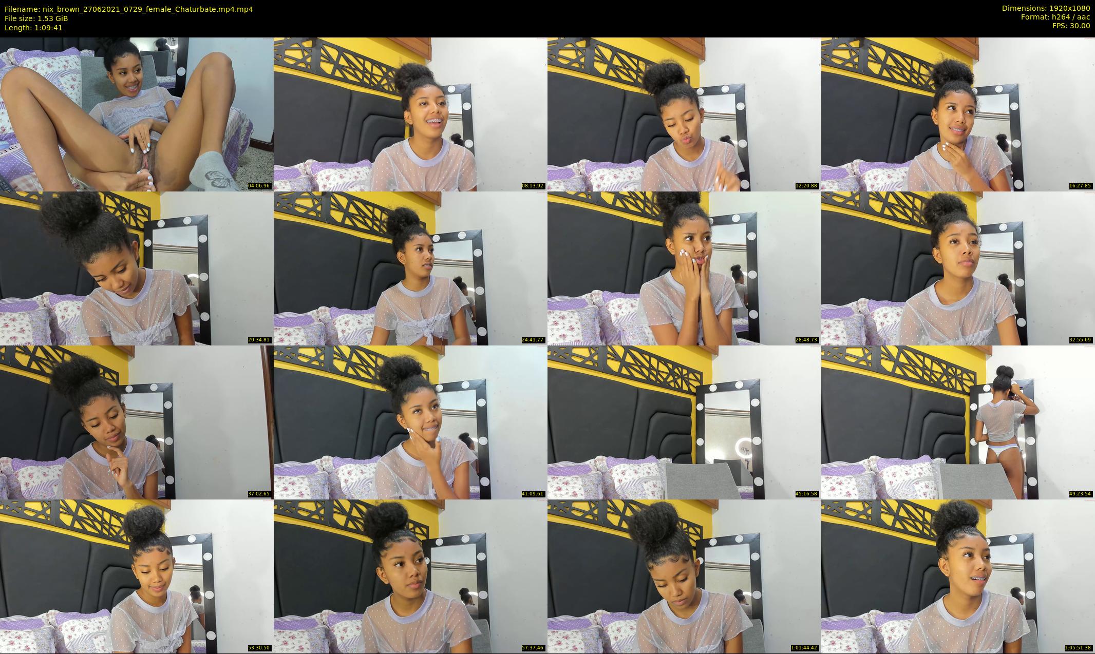 nix_brown — 70 minute Chaturbate female cam show recording, 1080p, Jun 27, 2021