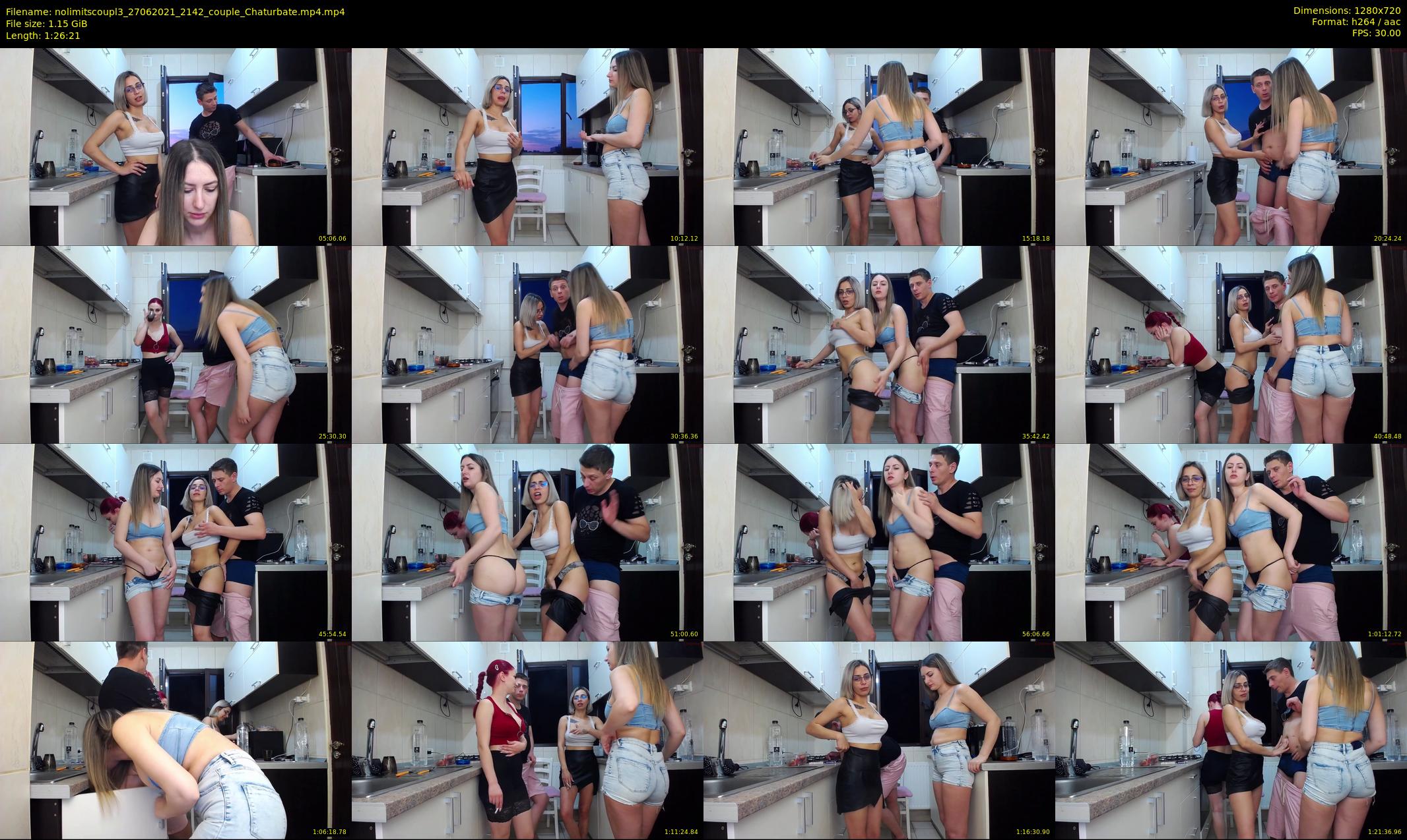 nolimitscoupl3 — 87 minute Chaturbate couple cam show recording, 720p, Jun 27, 2021
