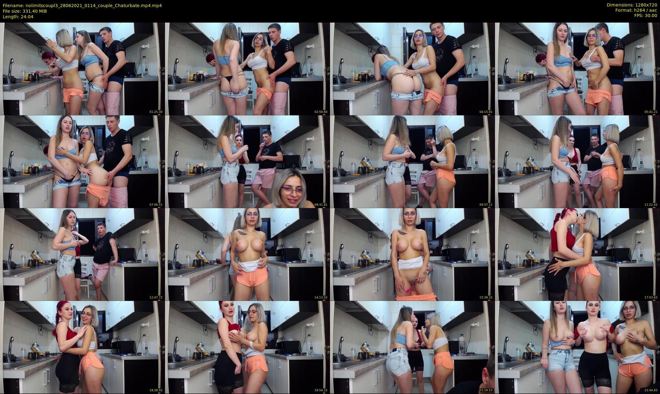 nolimitscoupl3 — 25 minute Chaturbate couple cam show recording, 720p, Jun 28, 2021