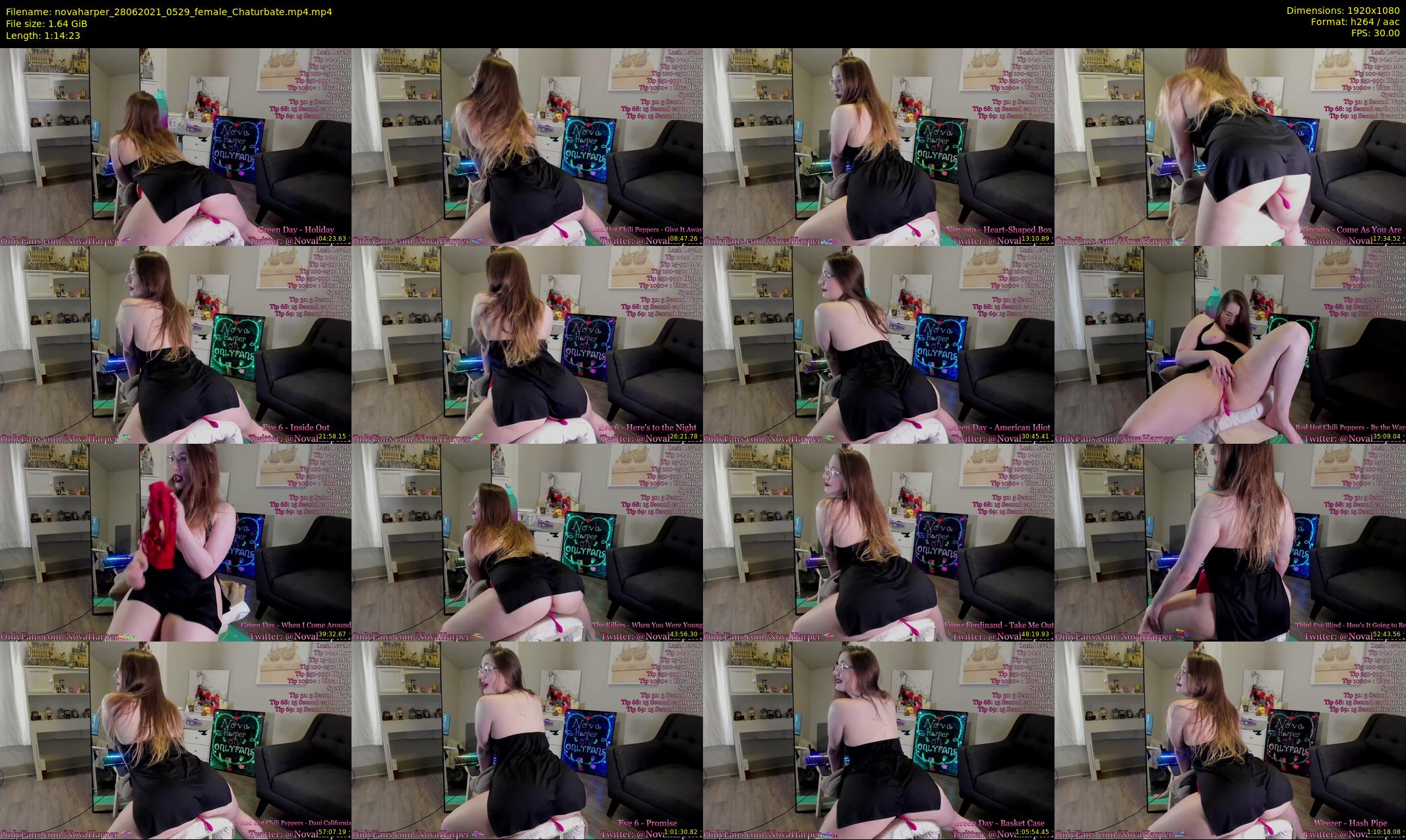 novaharper — 75 minute Chaturbate female cam show recording, 1080p, Jun 28, 2021