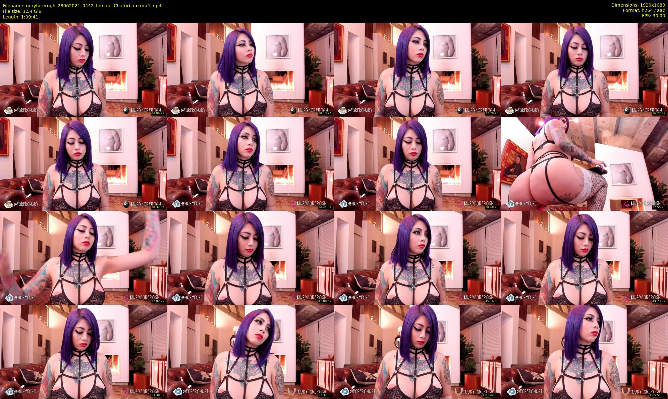 nuryforerogh — 70 minute Chaturbate female cam show recording, 1080p, Jun 28, 2021