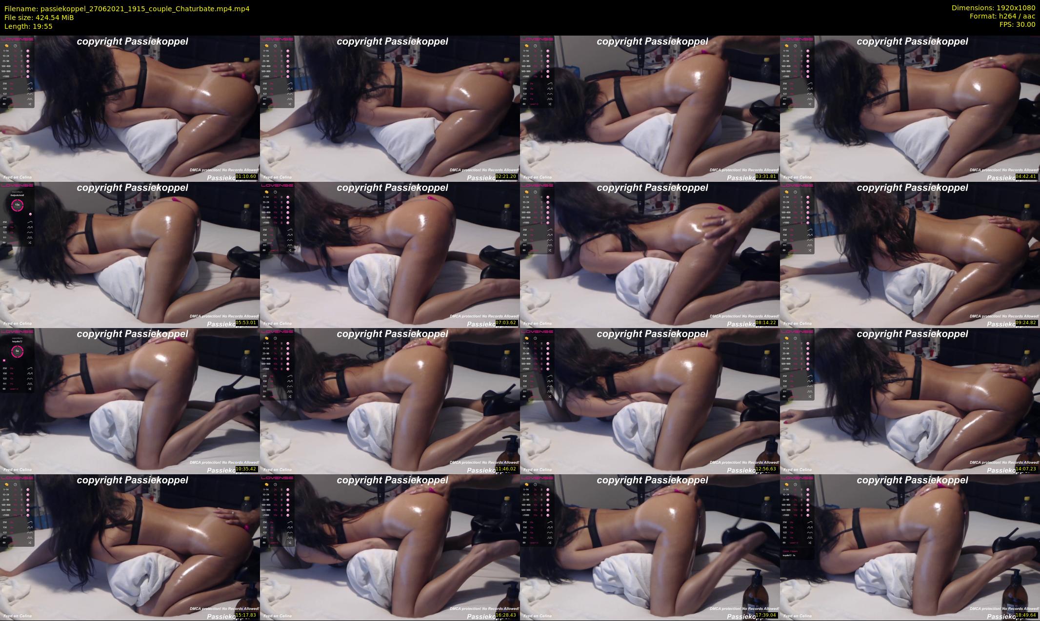 passiekoppel — 20 minute Chaturbate couple cam show recording, 1080p, Jun 27, 2021