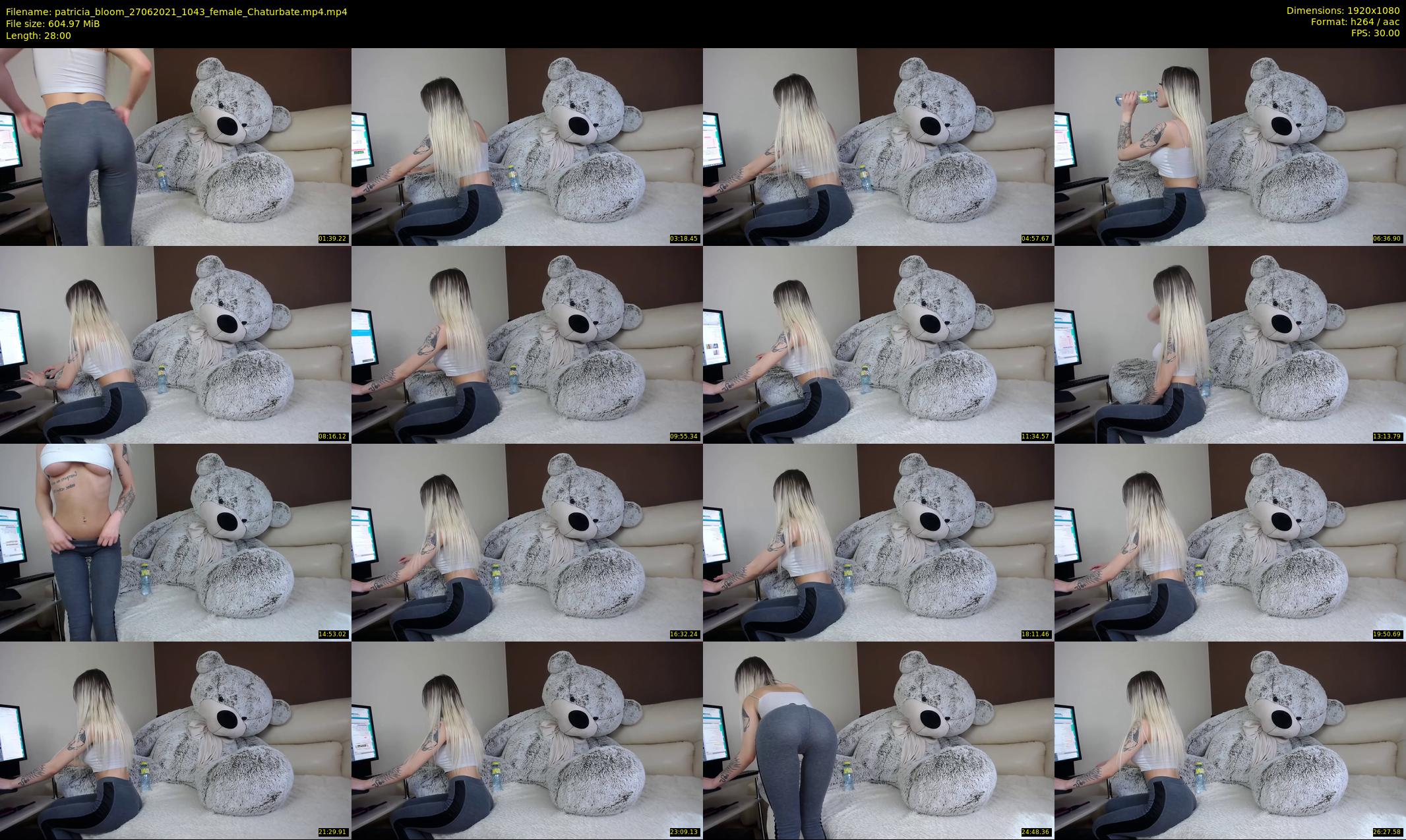 patricia_bloom — 28 minute Chaturbate female cam show recording, 1080p, Jun 27, 2021