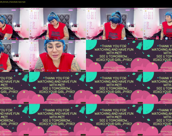 pyrowayne — 14 minute Chaturbate female cam show recording, 1080p, Jun 27, 2021