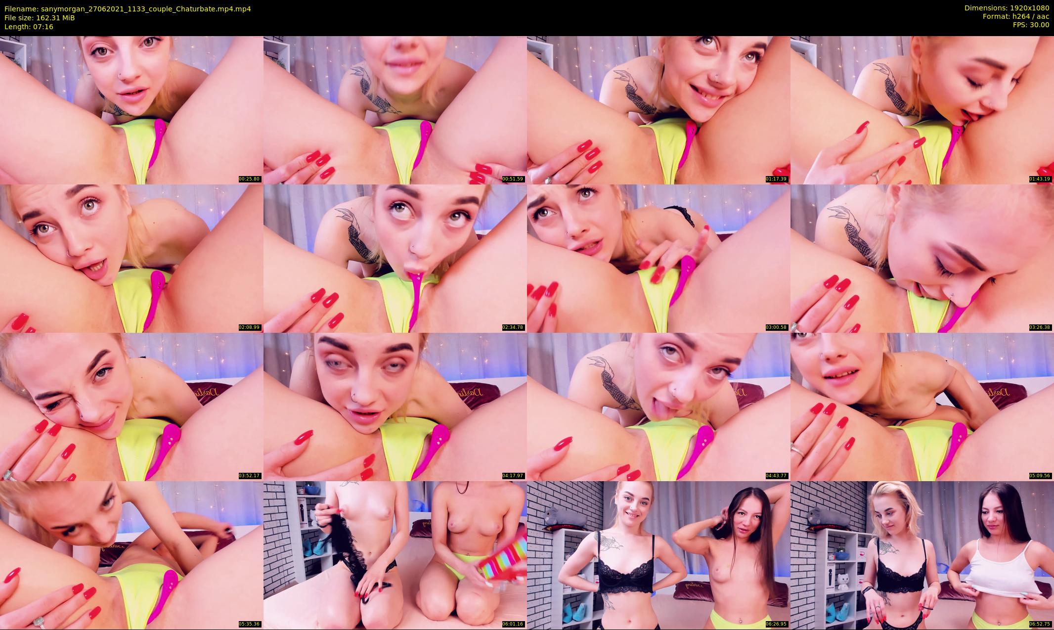 sanymorgan — 8 minute Chaturbate couple cam show recording, 1080p, Jun 27, 2021