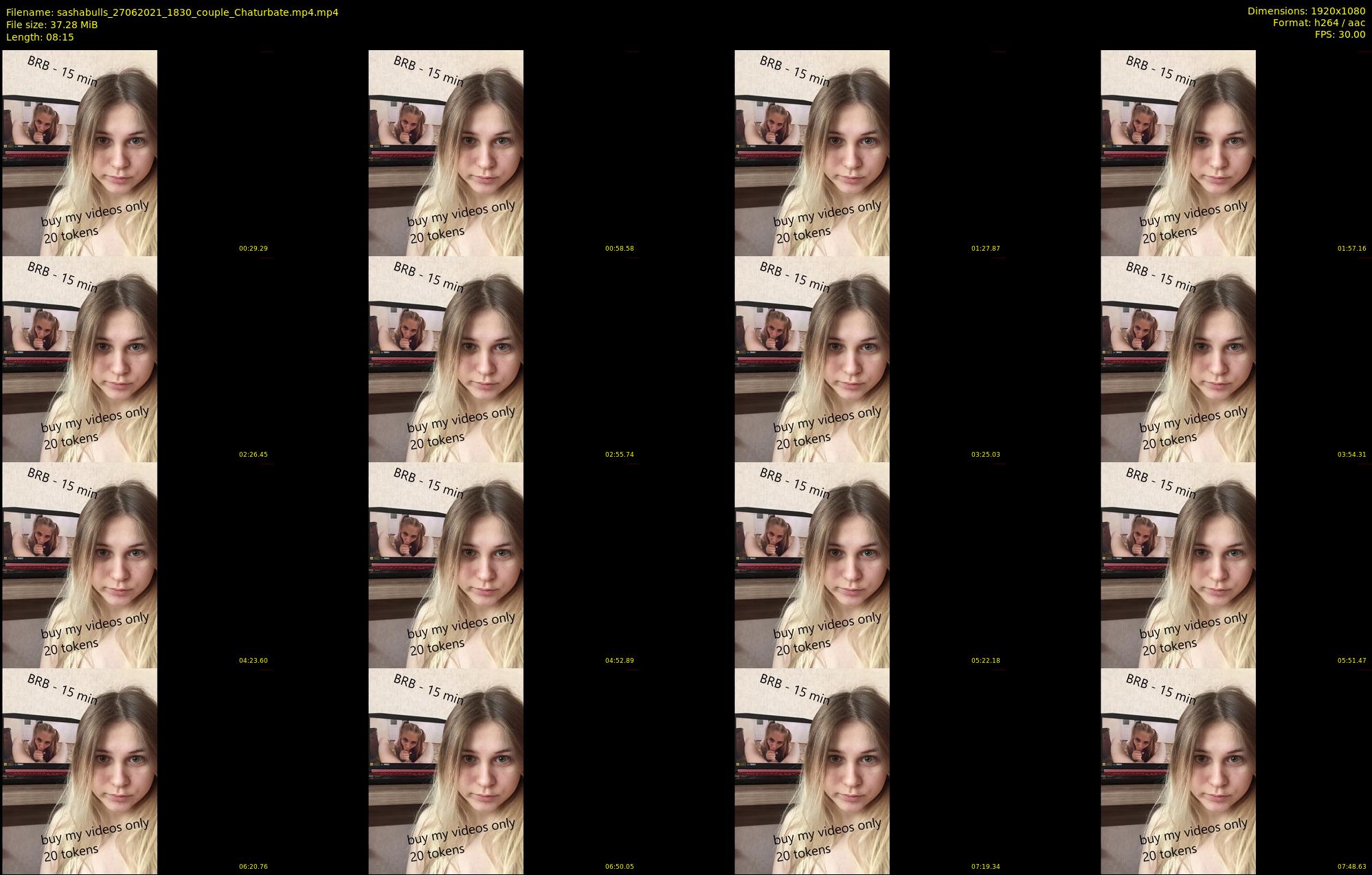 sashabulls — 9 minute Chaturbate couple cam show recording, 1080p, Jun 27, 2021