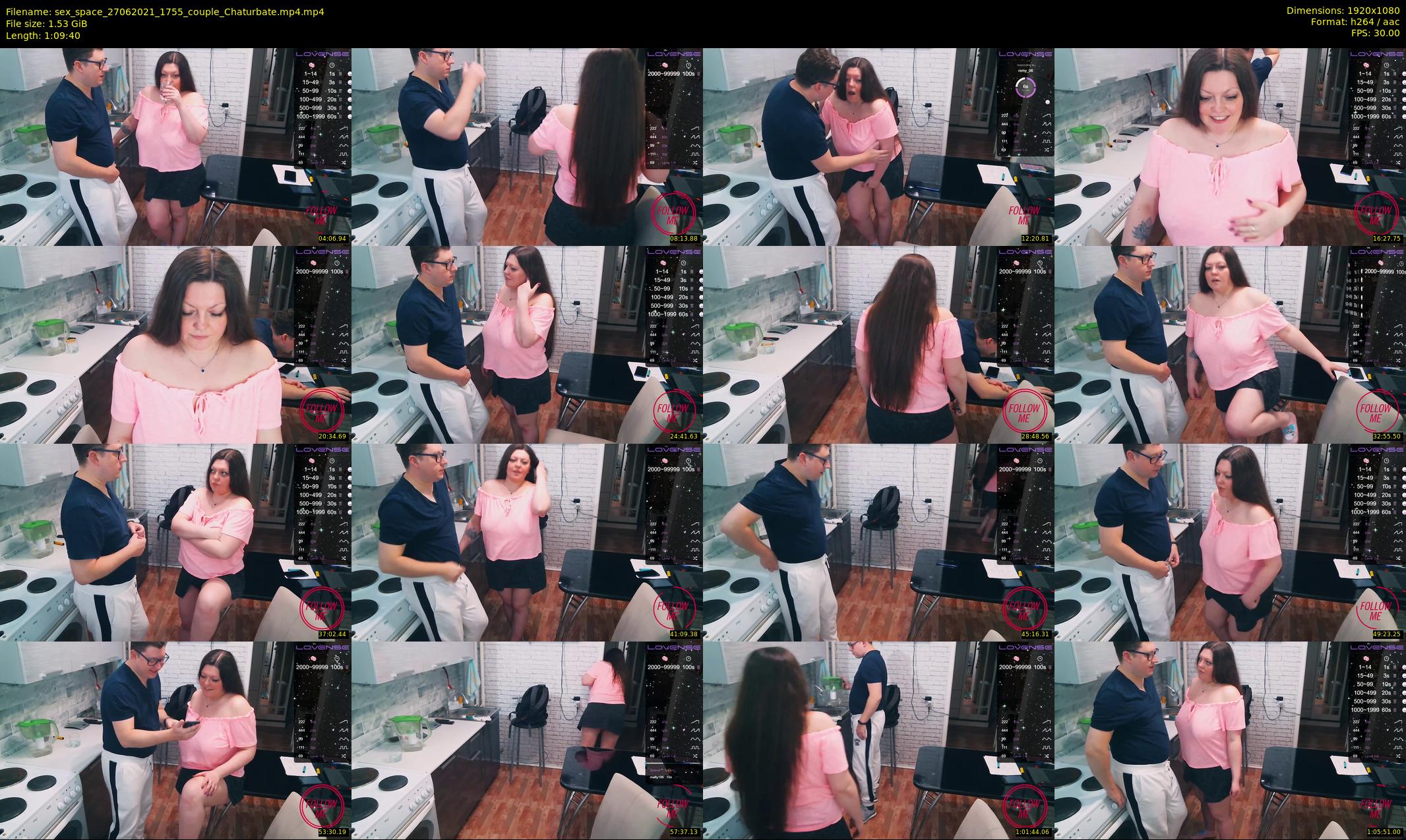 sex_space — 70 minute Chaturbate couple cam show recording, 1080p, Jun 27, 2021