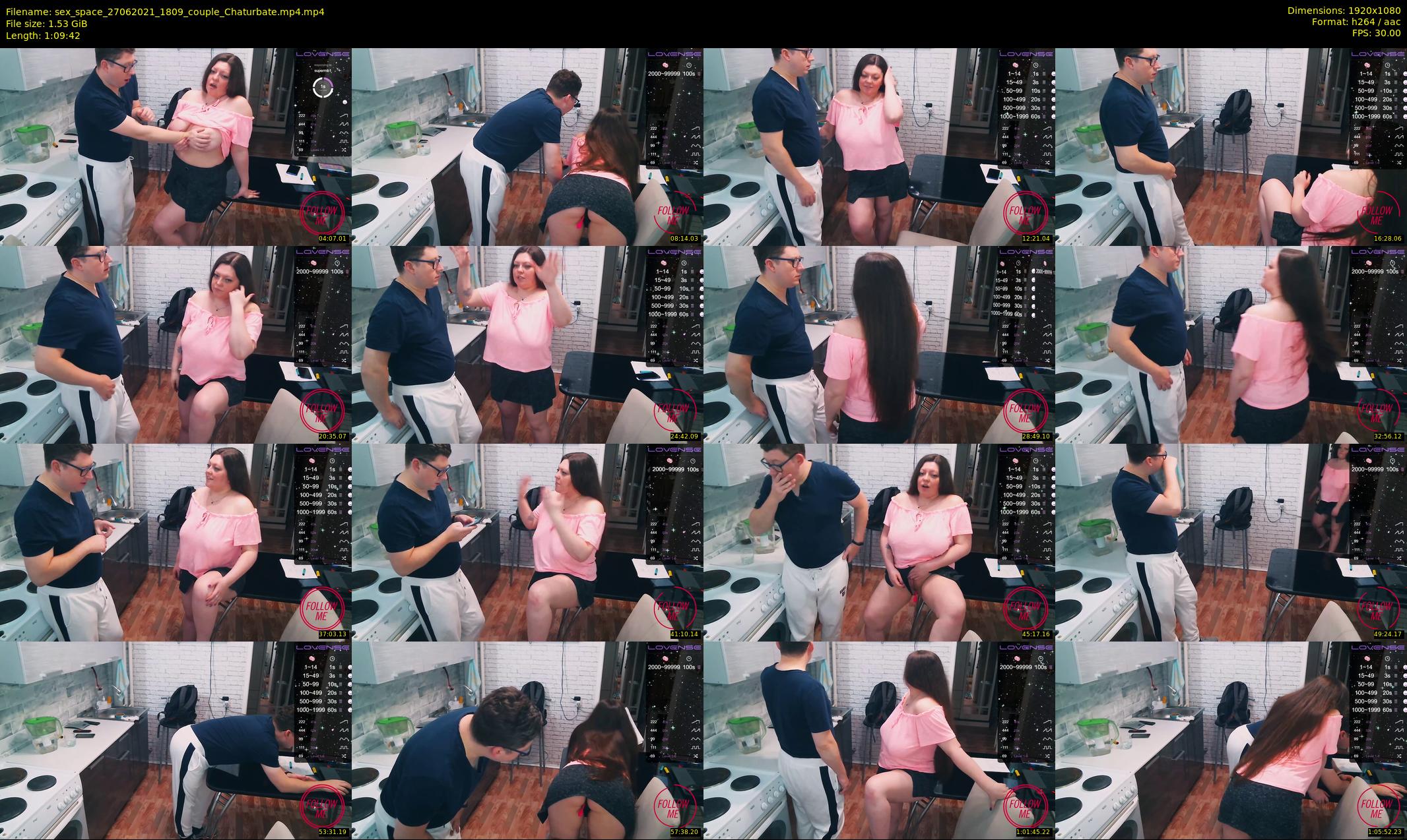 sex_space — 70 minute Chaturbate couple cam show recording, 1080p, Jun 27, 2021