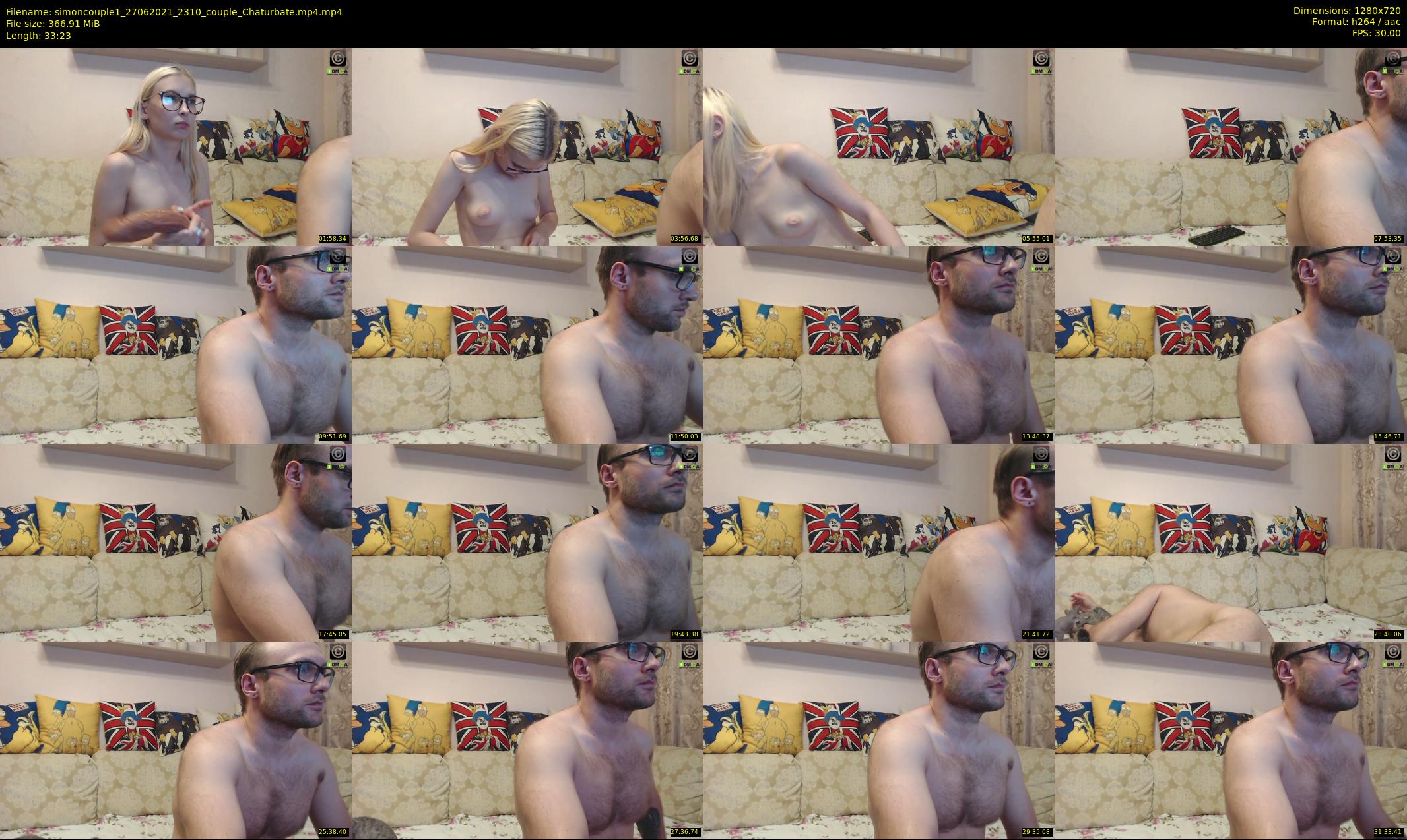 simoncouple1 — 34 minute Chaturbate couple cam show recording, 720p, Jun 27, 2021