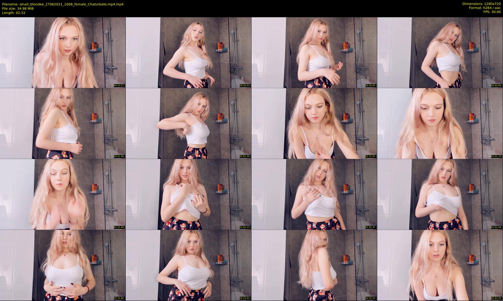 small_blondee — 3 minute Chaturbate female cam show recording, 720p, Jun 27, 2021