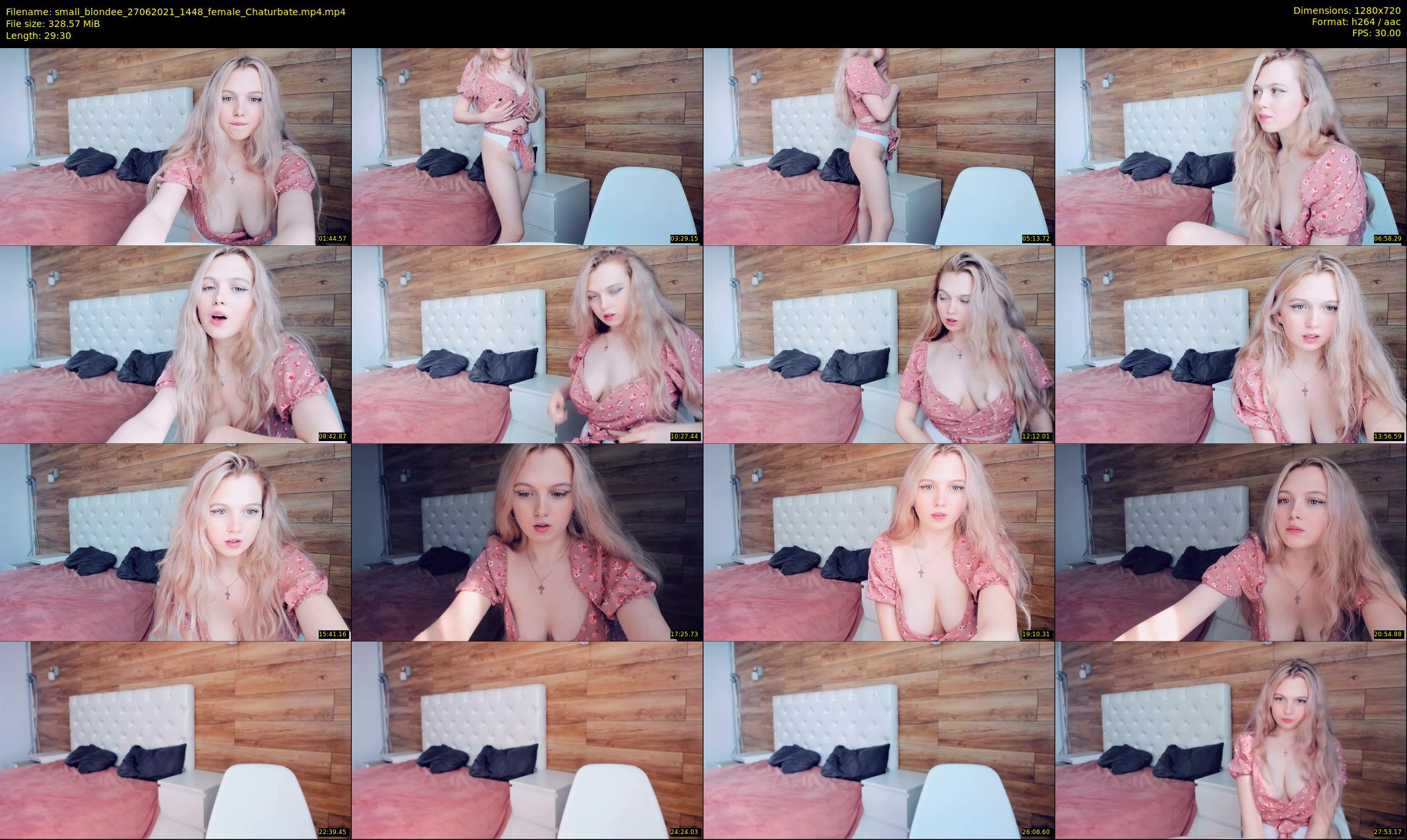 small_blondee — 30 minute Chaturbate female cam show recording, 720p, Jun 27, 2021