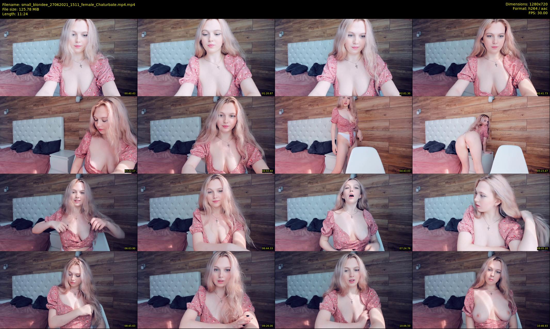 small_blondee — 12 minute Chaturbate female cam show recording, 720p, Jun 27, 2021