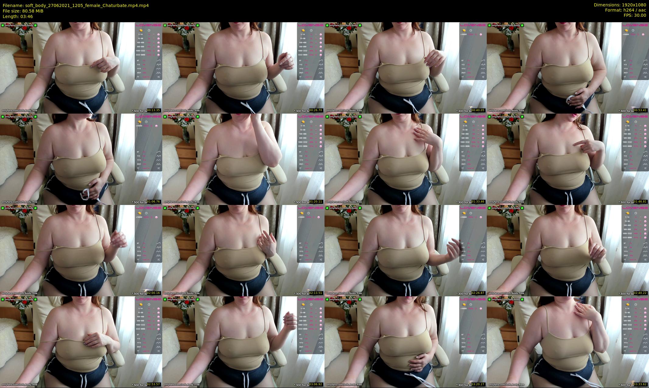 soft_body — 4 minute Chaturbate female cam show recording, 1080p, Jun 27, 2021
