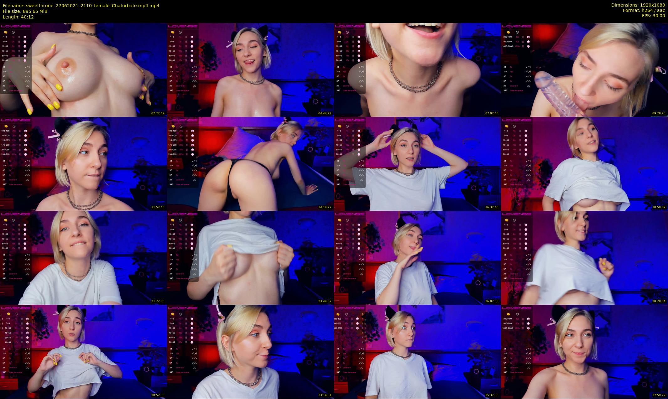 sweetthrone — 41 minute Chaturbate couple cam show recording, 1080p, Jun 27, 2021