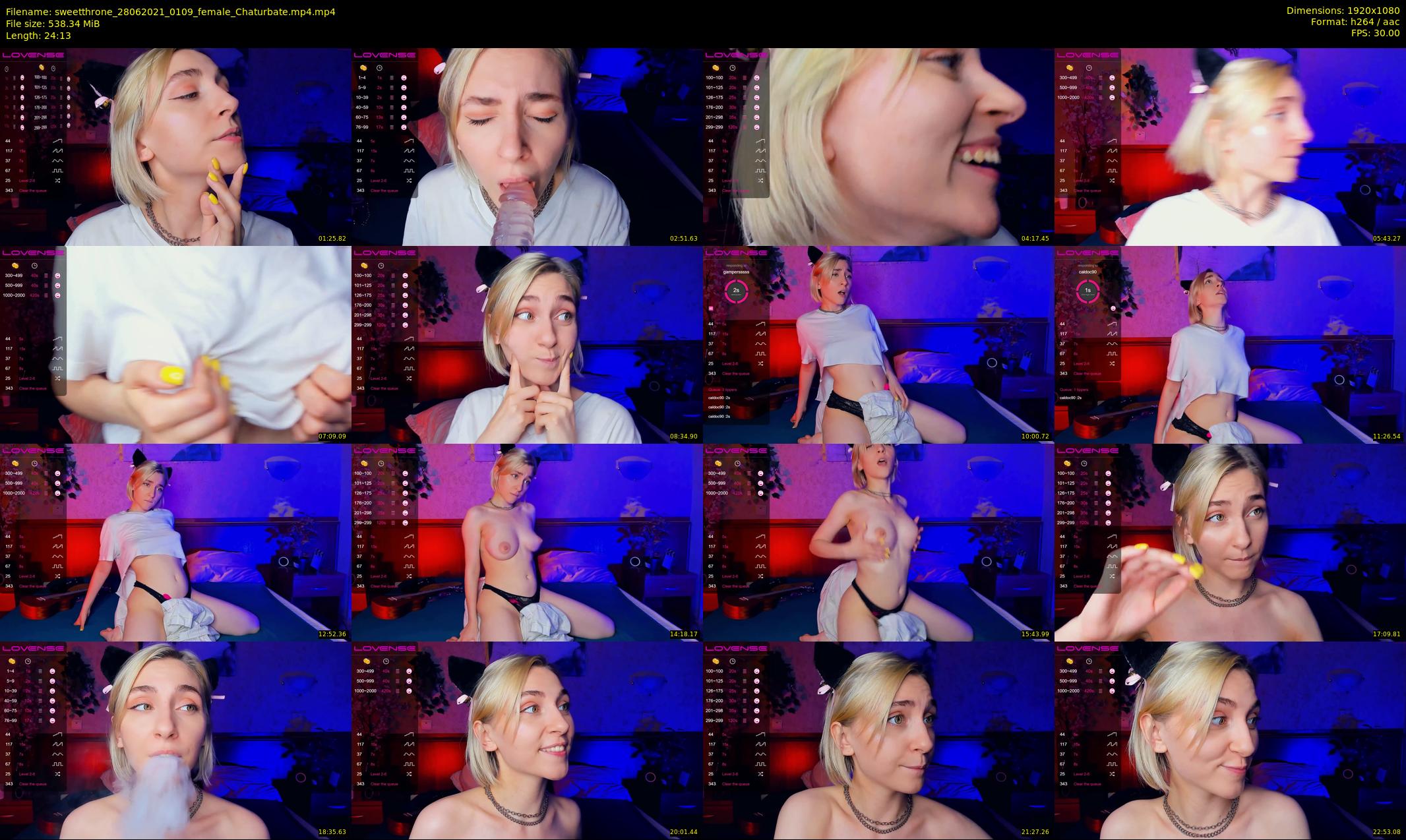 sweetthrone — 25 minute Chaturbate couple cam show recording, 1080p, Jun 28, 2021