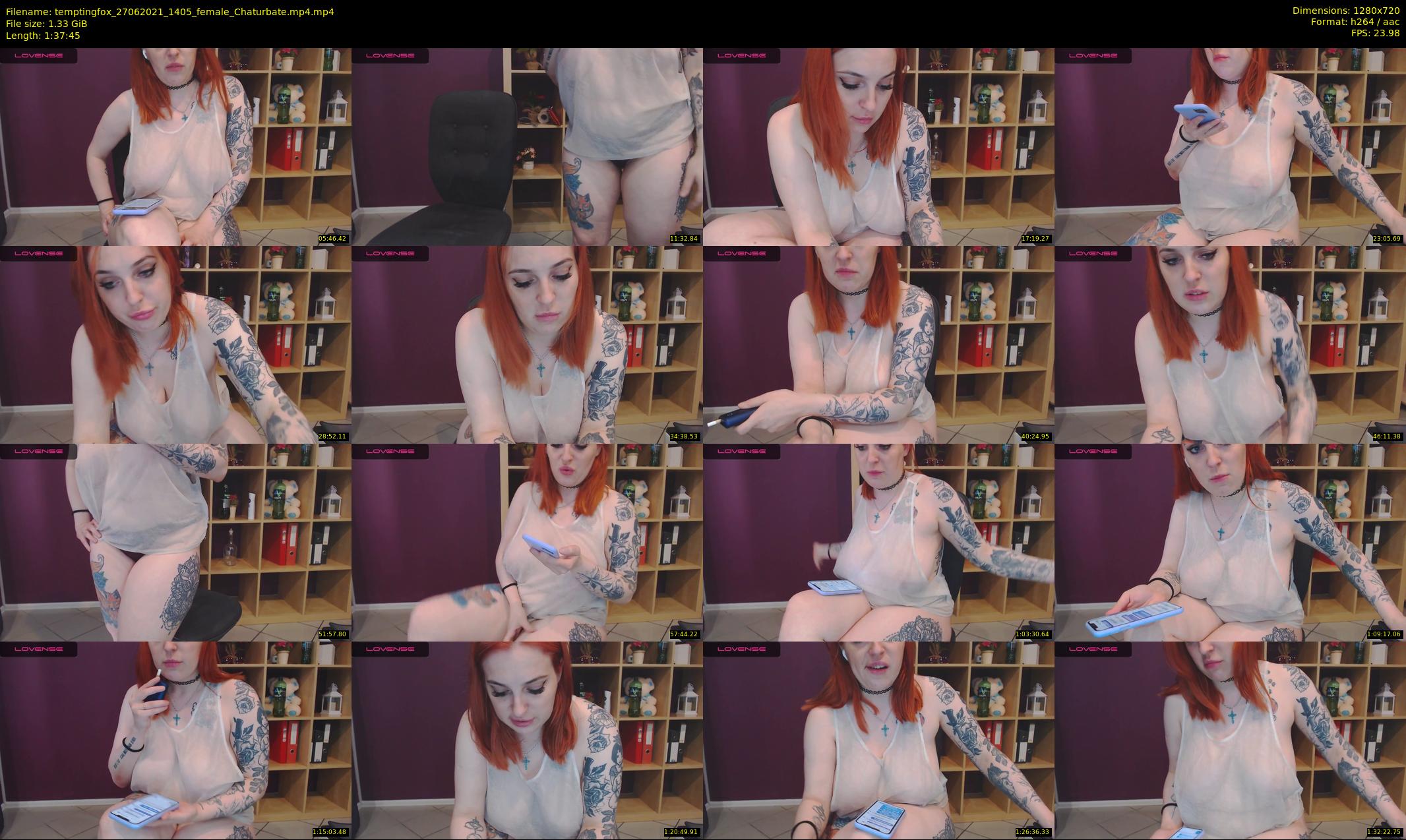 temptingfox — 98 minute Chaturbate female cam show recording, 720p, Jun 27, 2021
