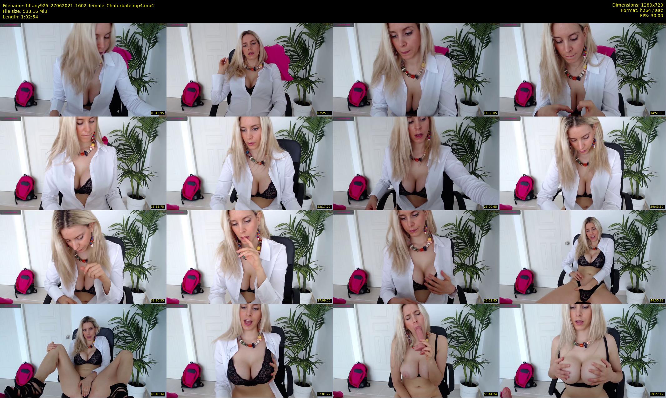 tiffany925 — 63 minute Chaturbate female cam show recording, 720p, Jun 27, 2021