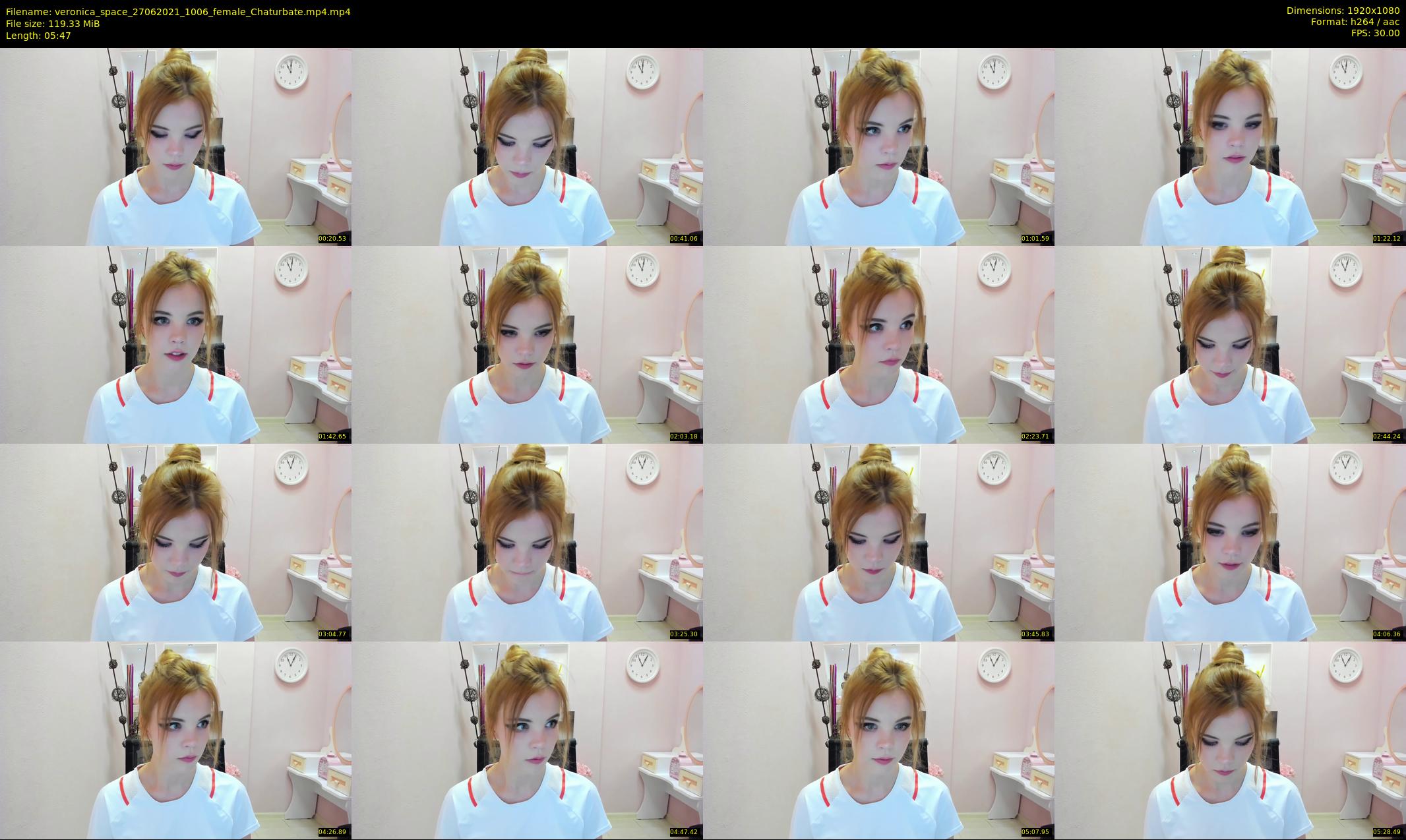 veronica_space — 6 minute Chaturbate female cam show recording, 1080p, Jun 27, 2021