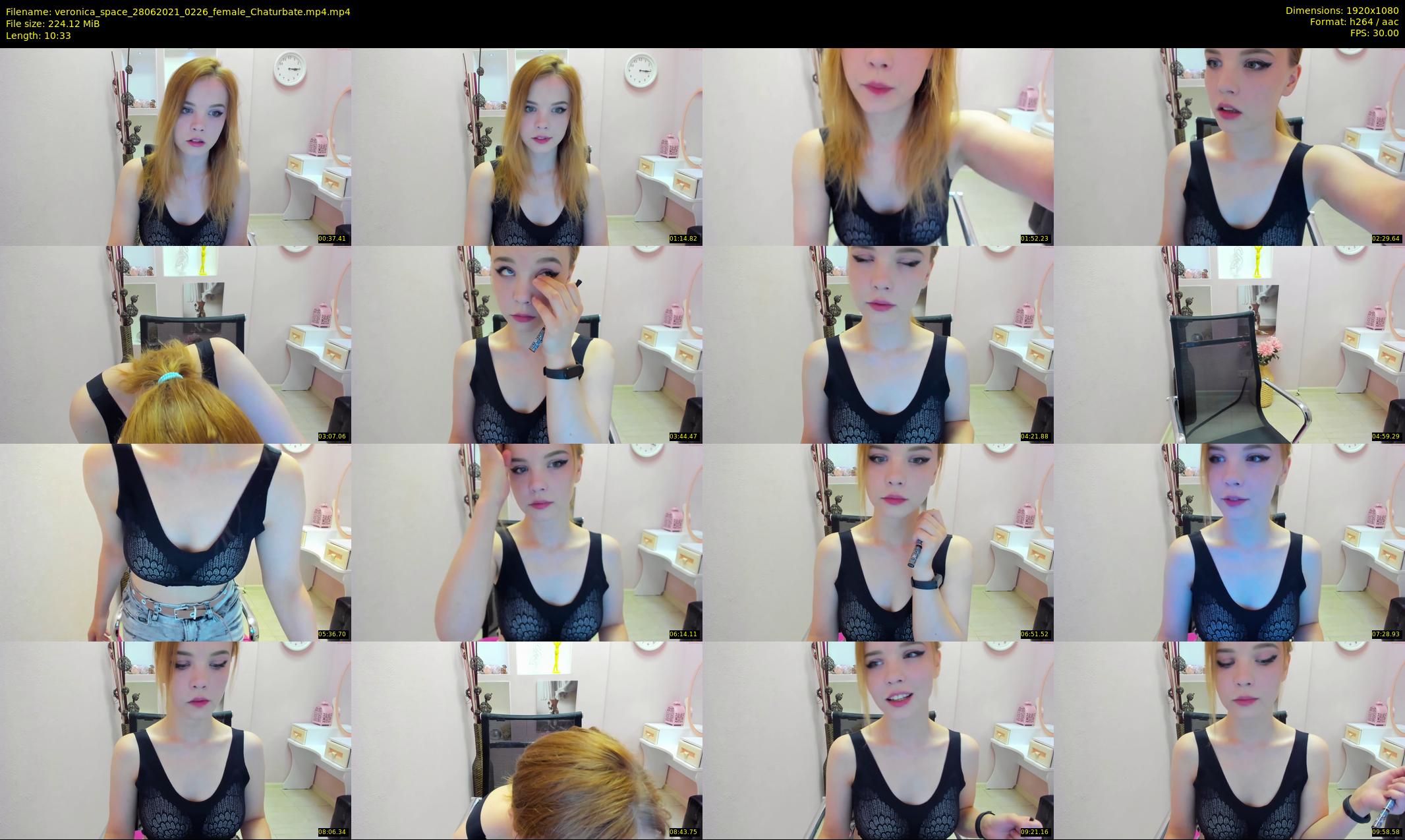 veronica_space — 11 minute Chaturbate female cam show recording, 1080p, Jun 28, 2021