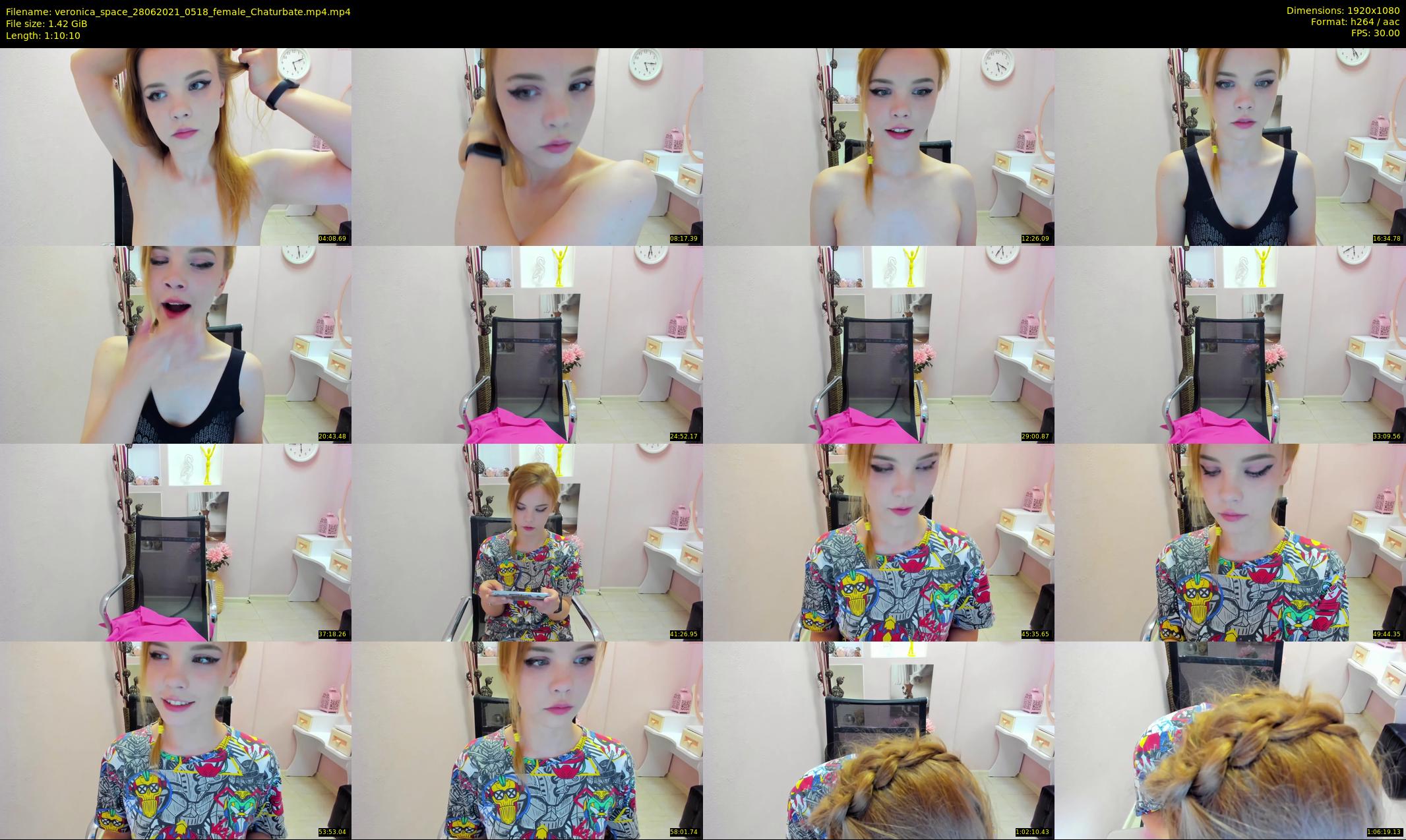 veronica_space — 71 minute Chaturbate female cam show recording, 1080p, Jun 28, 2021