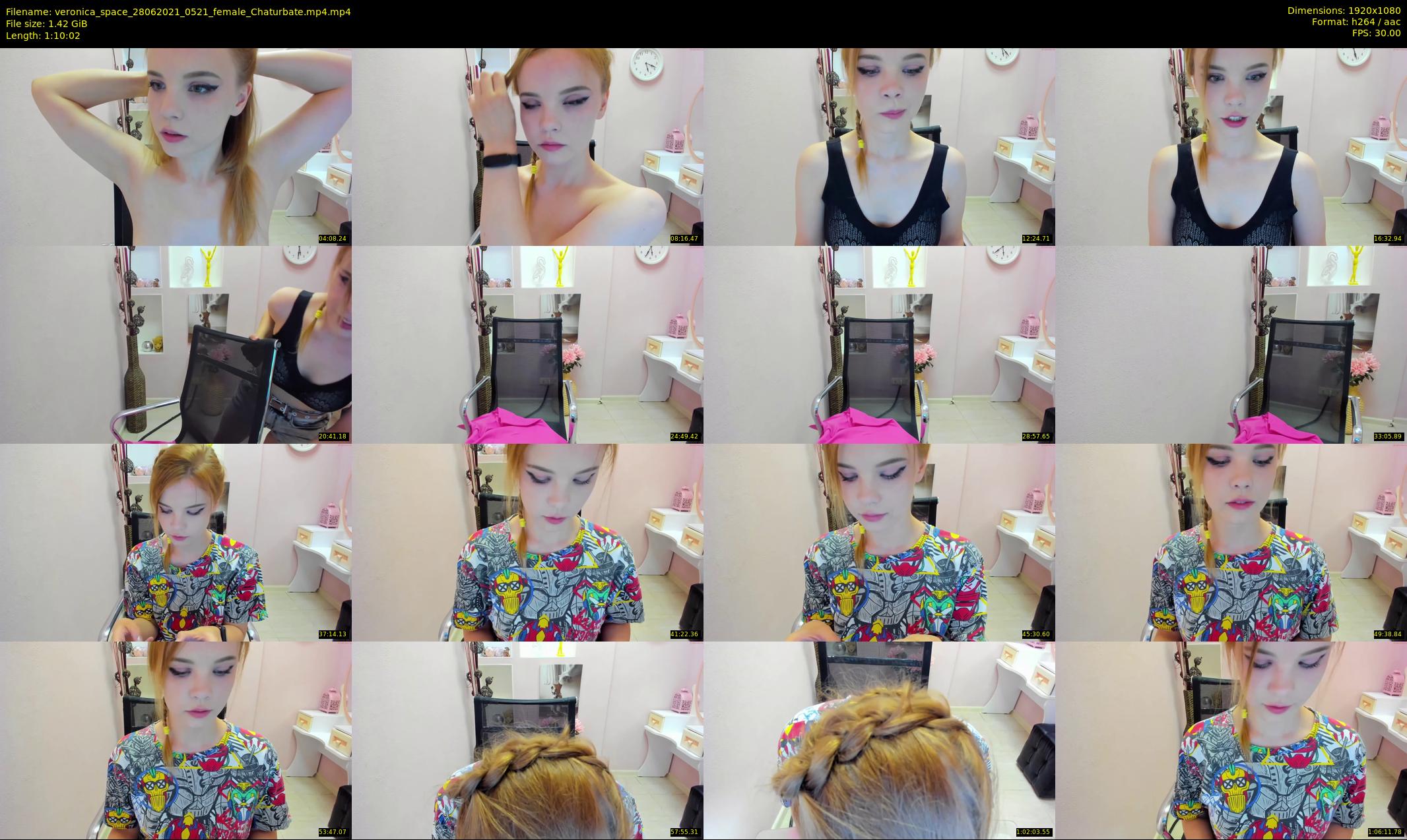 veronica_space — 71 minute Chaturbate female cam show recording, 1080p, Jun 28, 2021