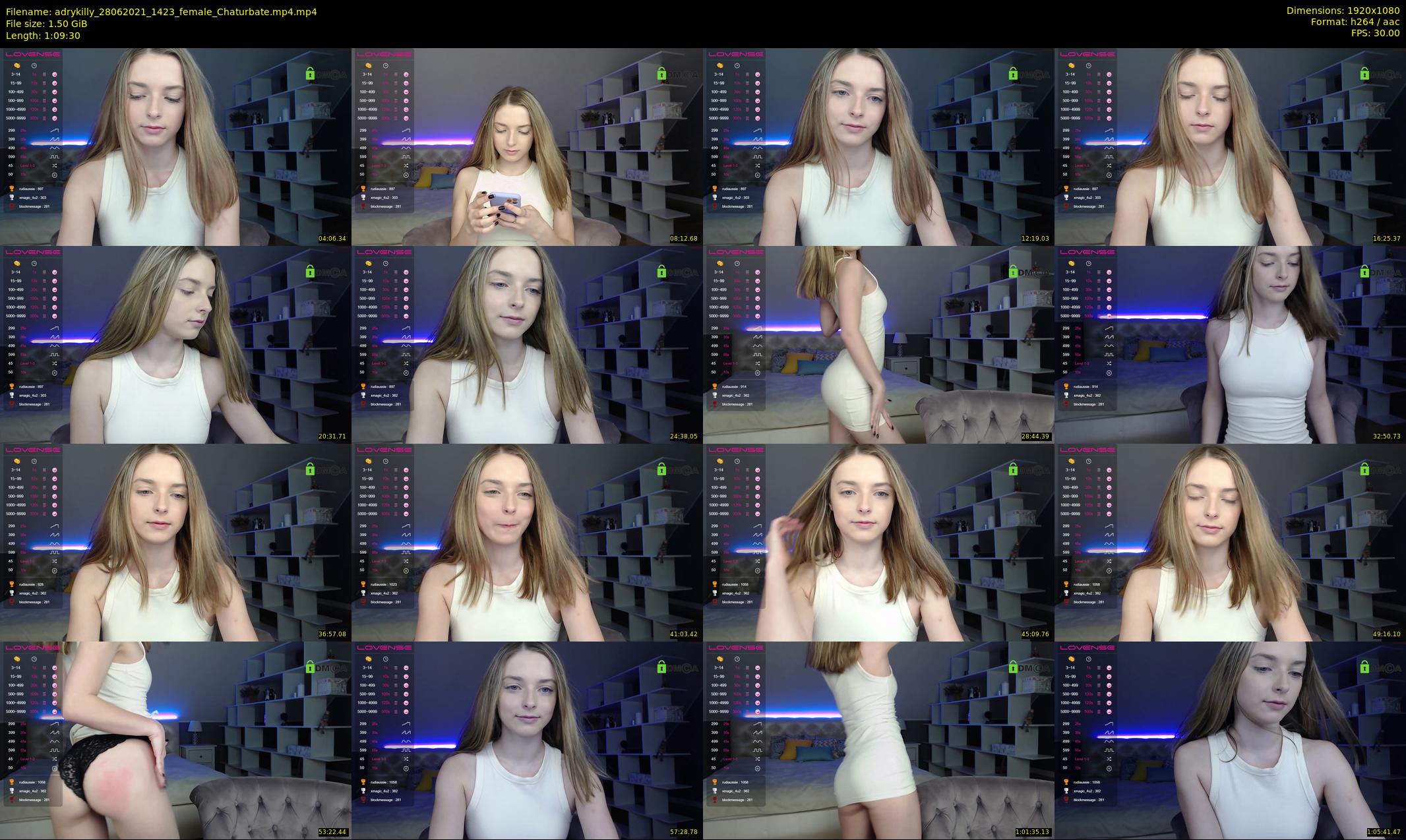 adrykilly — 70 minute Chaturbate female cam show recording, 1080p, Jun 28, 2021