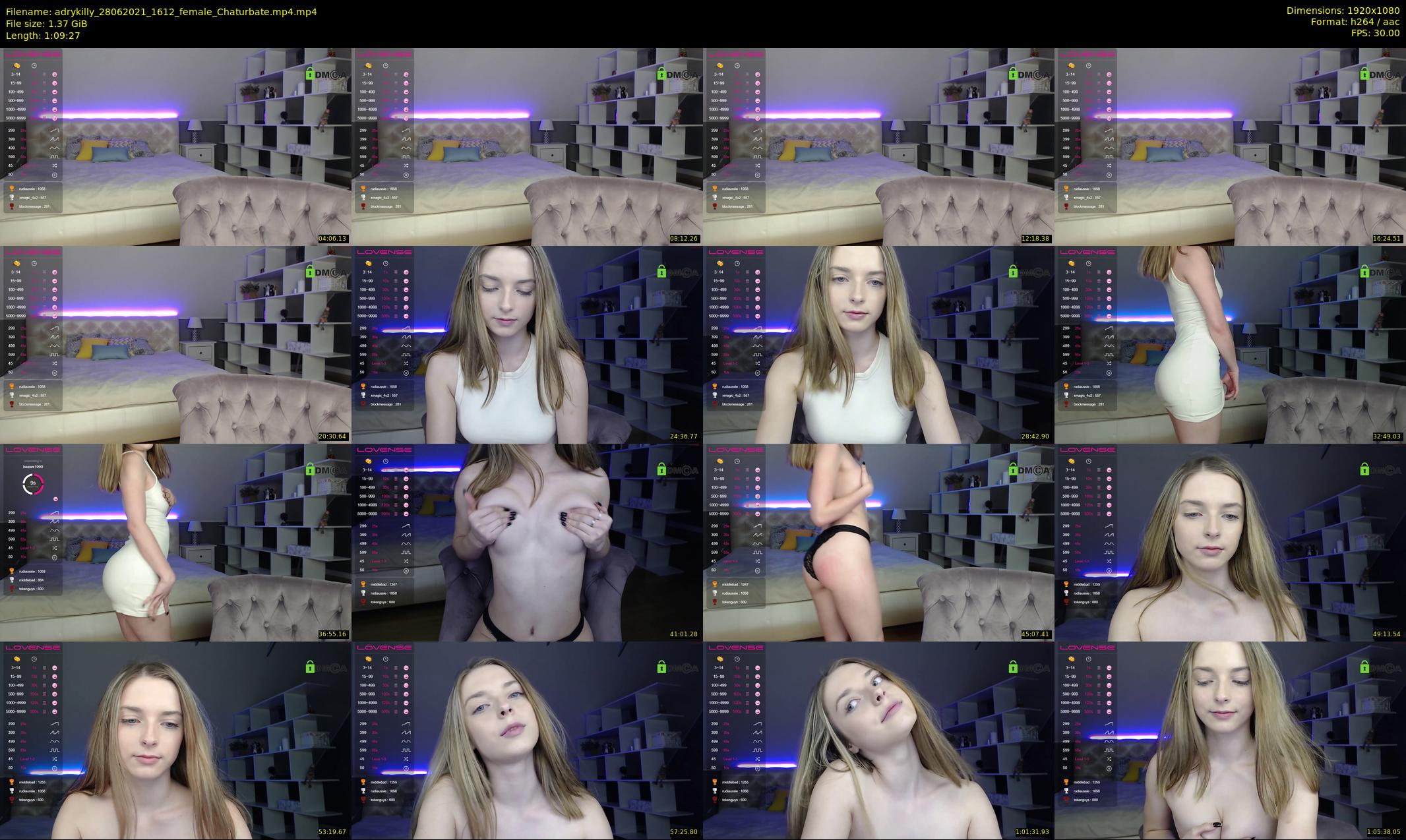 adrykilly — 70 minute Chaturbate female cam show recording, 1080p, Jun 28, 2021