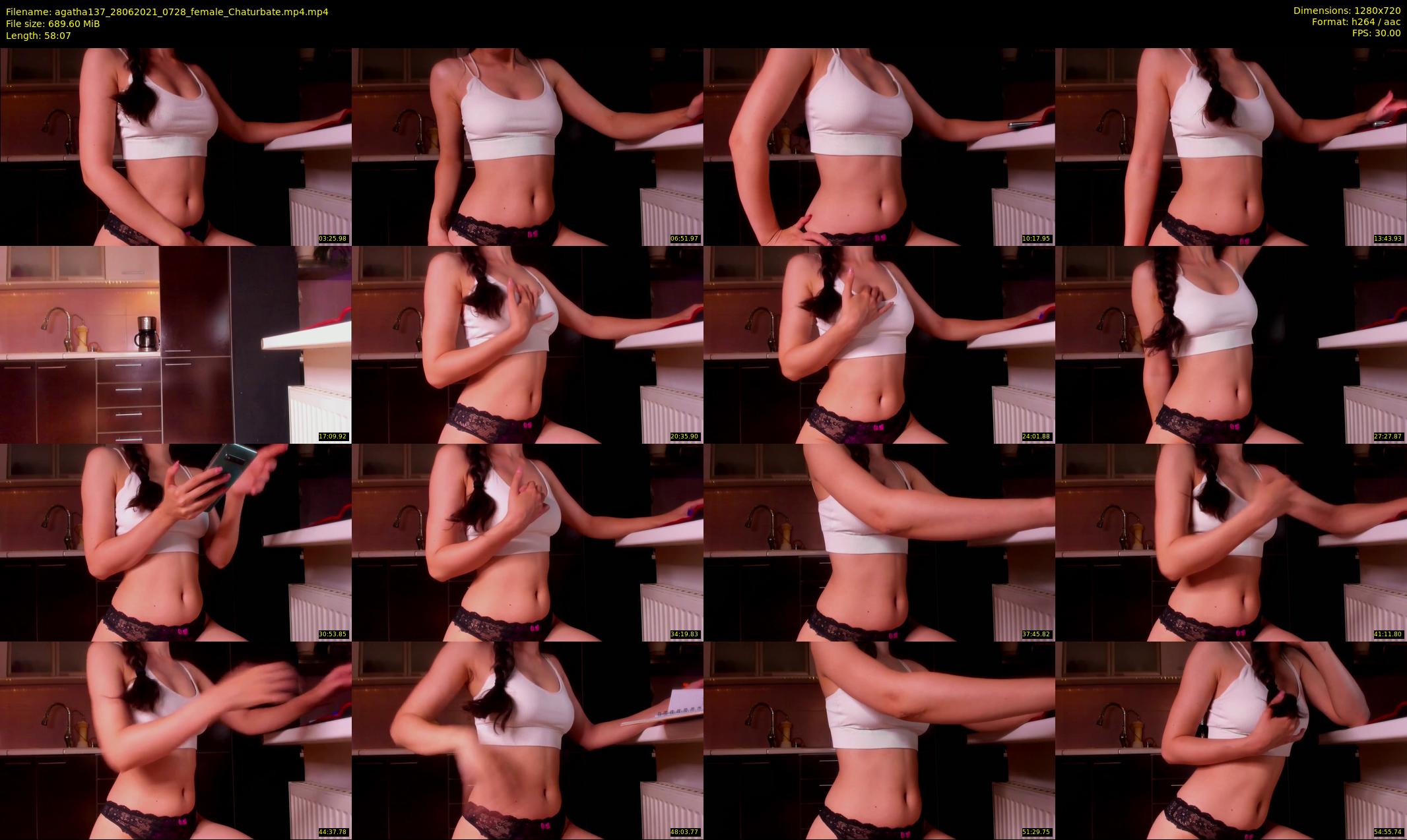 agatha137 — 59 minute Chaturbate female cam show recording, 720p, Jun 28, 2021